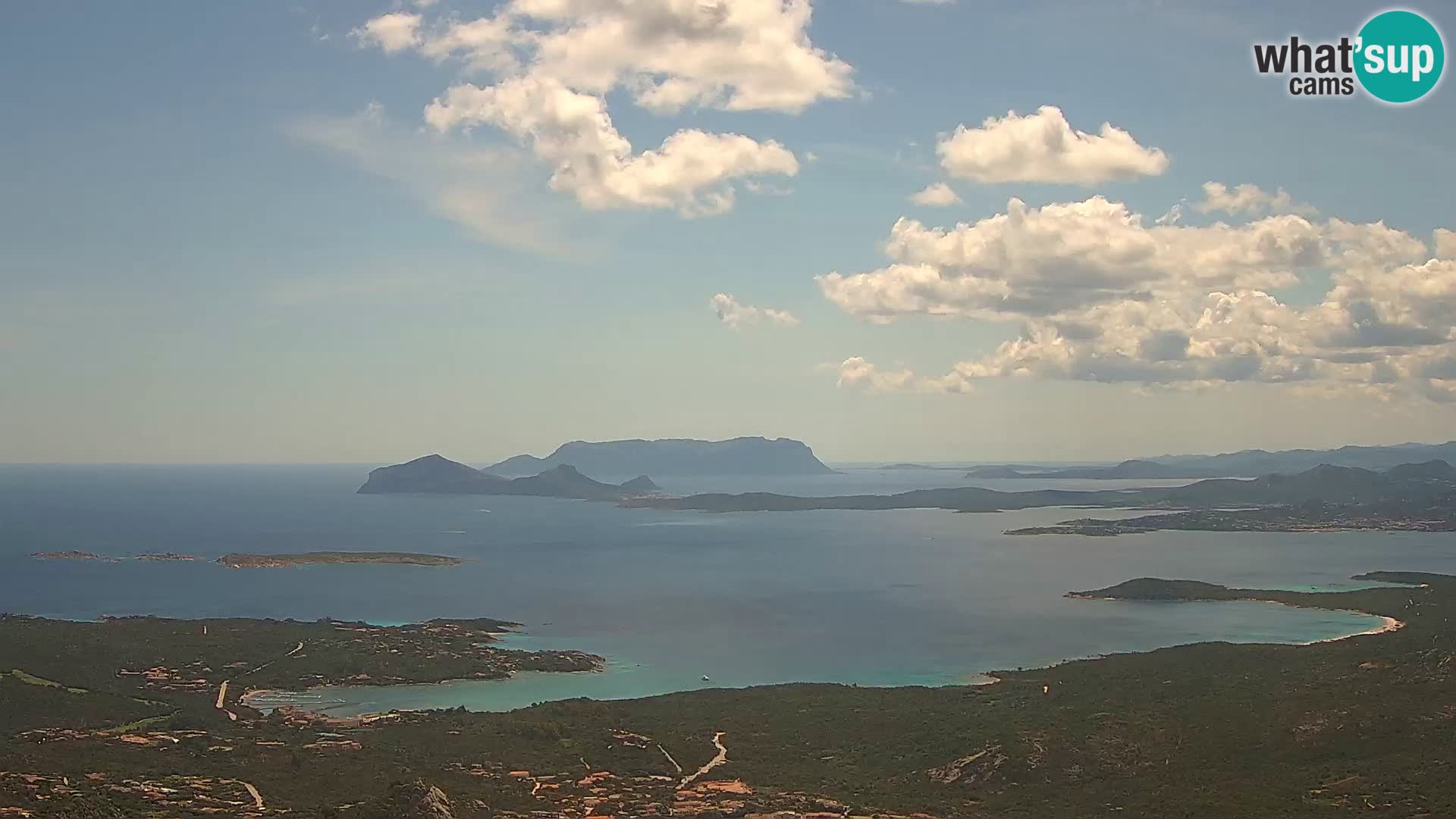 Monte Moro spletna kamera Costa Smeralda panoramski pogled na Sardinijo