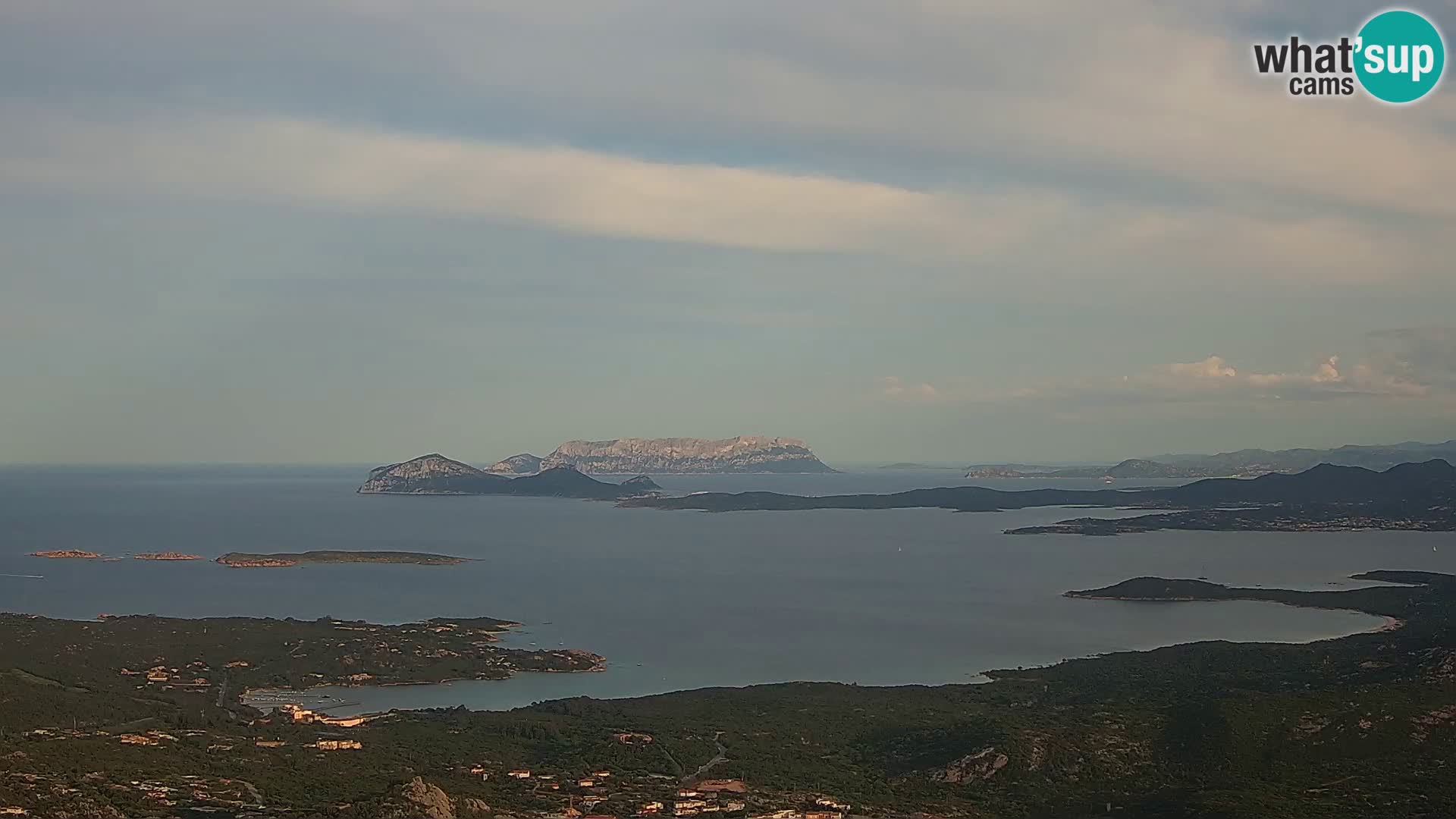 Monte Moro web kamera Costa Smeralda panoramski pogled na Sardiniju