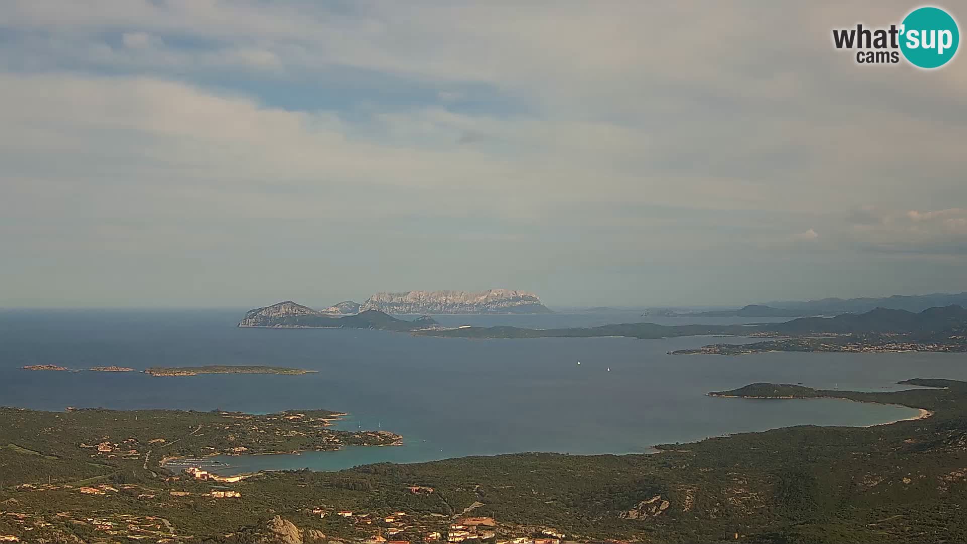 Monte Moro web kamera Costa Smeralda panoramski pogled na Sardiniju