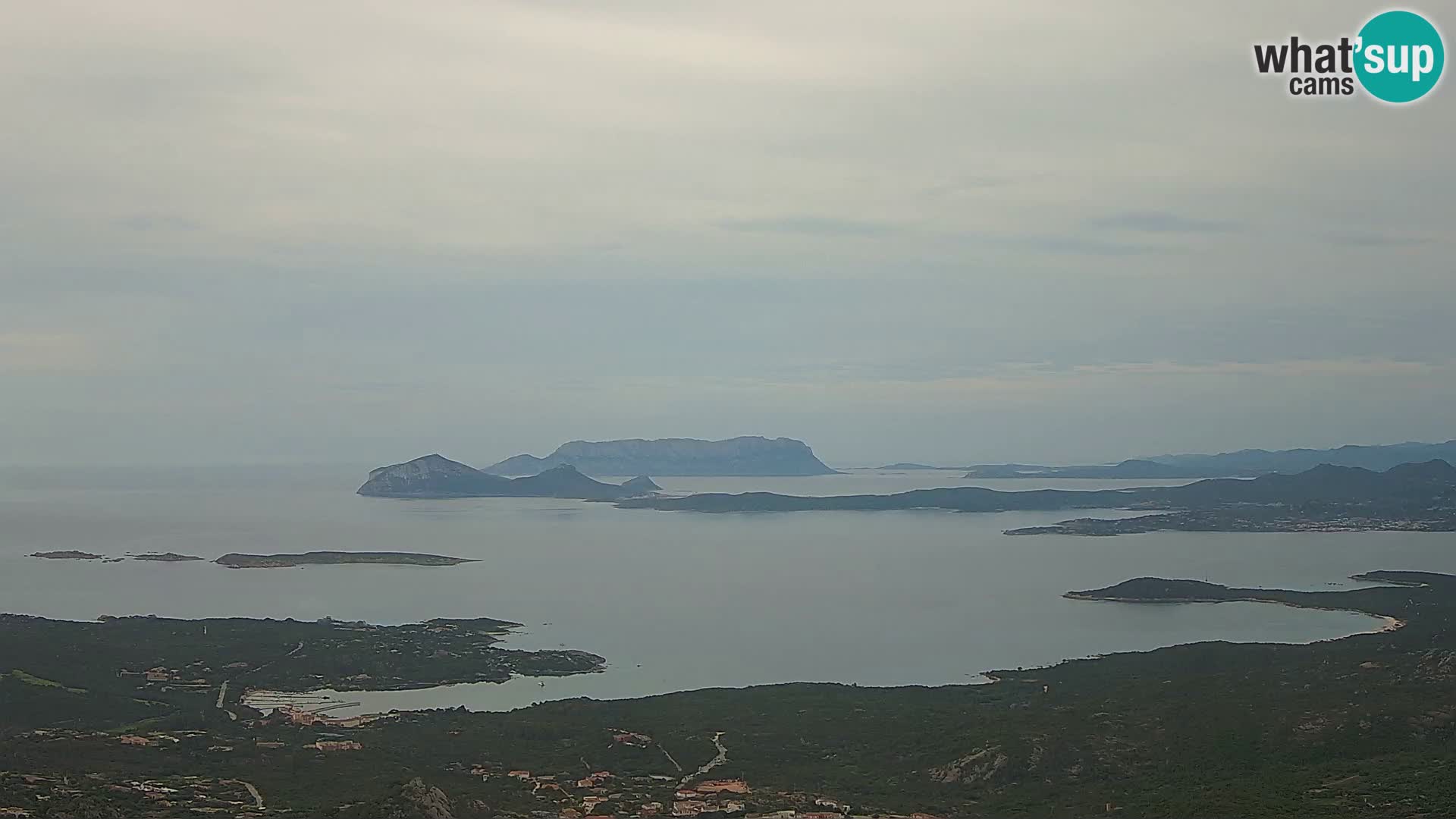 Monte Moro camera en vivo Costa Smeralda vista panorámica Cerdeña