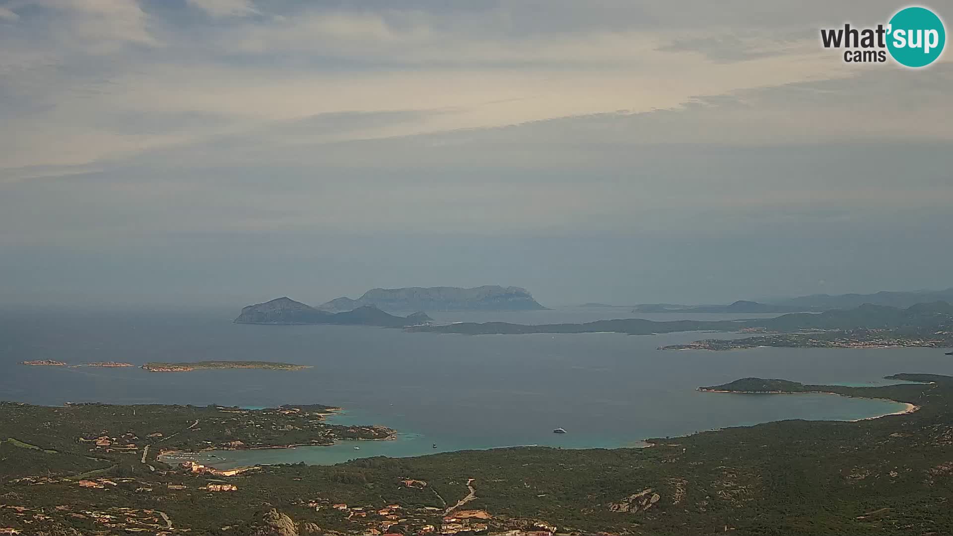 Monte Moro webcam Costa Smeralda panoramic view Sardinia