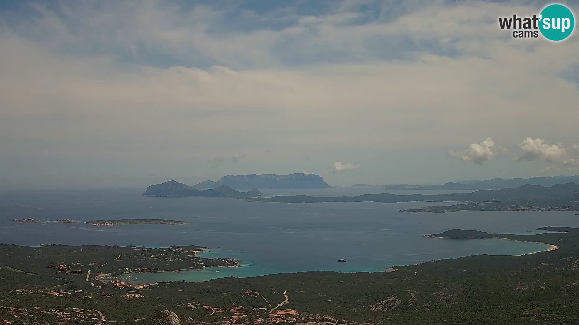 Monte Moro web kamera Costa Smeralda panoramski pogled na Sardiniju