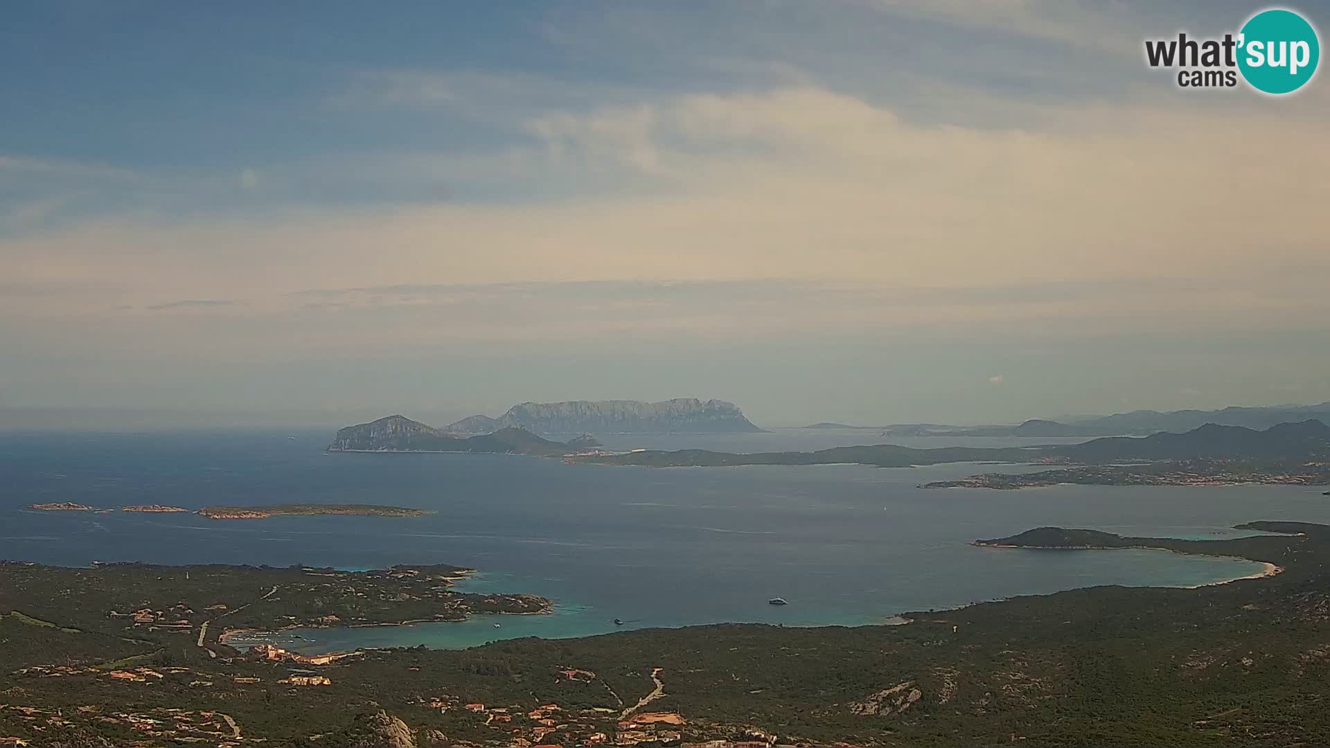 Monte Moro webcam Costa Smeralda panoramic view Sardinia