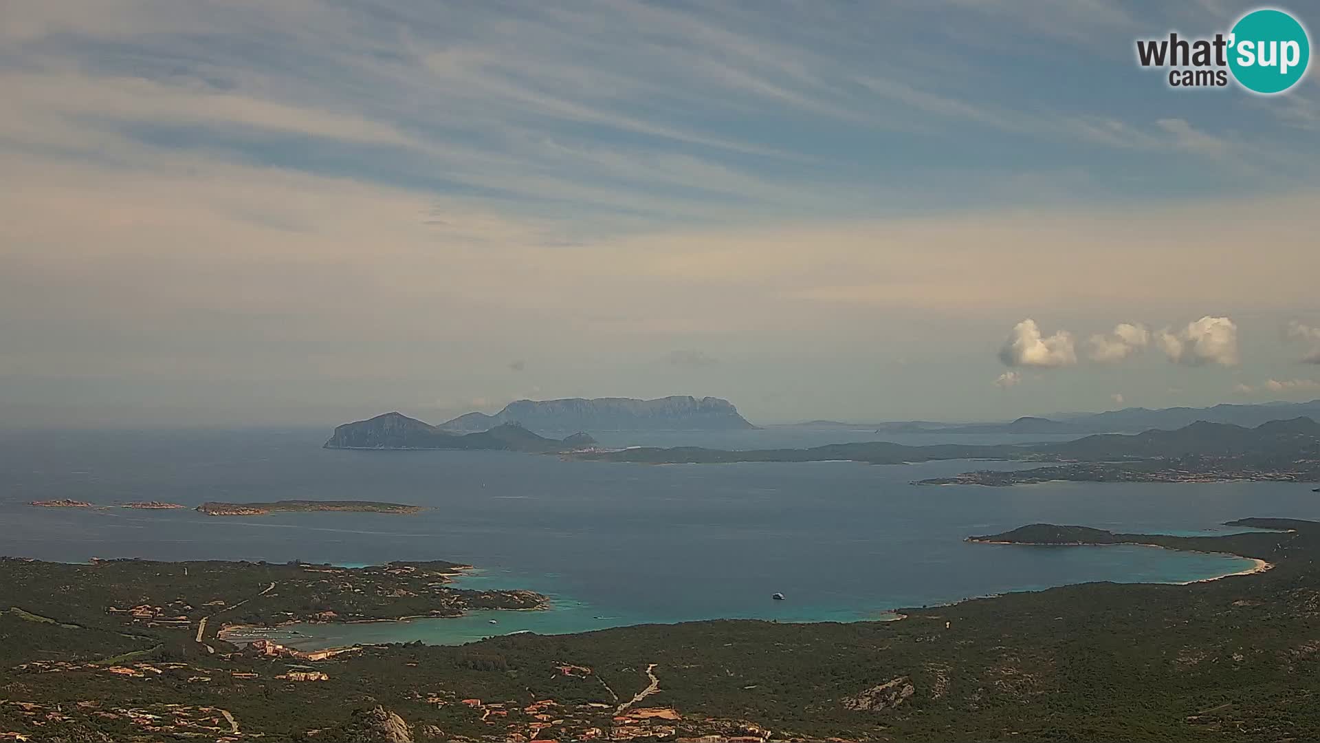 Monte Moro camera en vivo Costa Smeralda vista panorámica Cerdeña