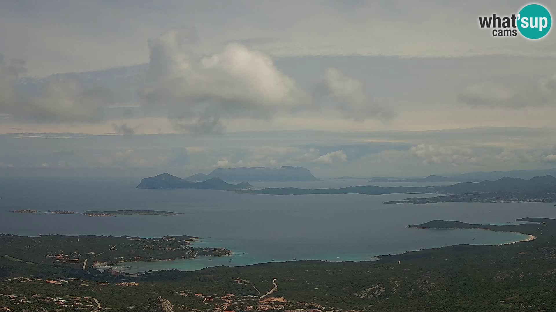 Monte Moro live cam Costa Smeralda Panoramablick Sardinien