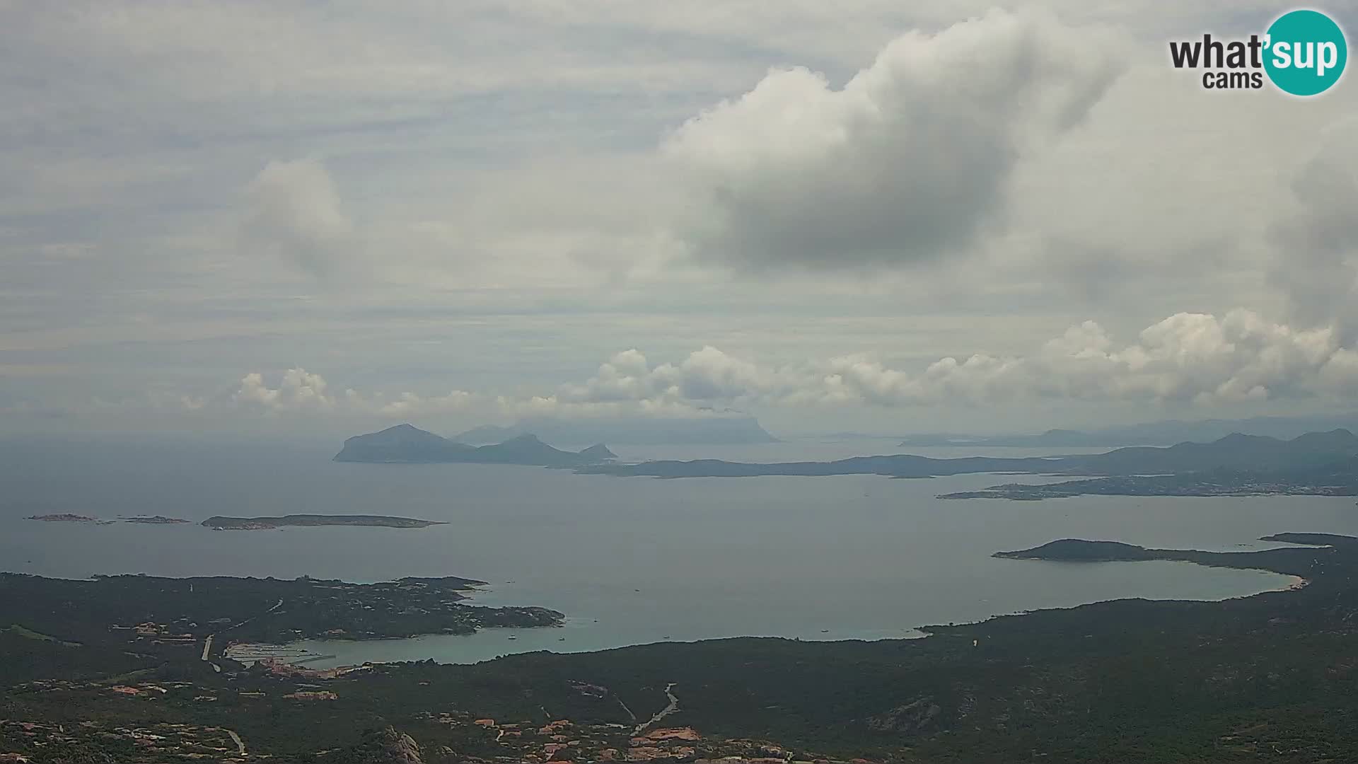 Monte Moro camera en vivo Costa Smeralda vista panorámica Cerdeña