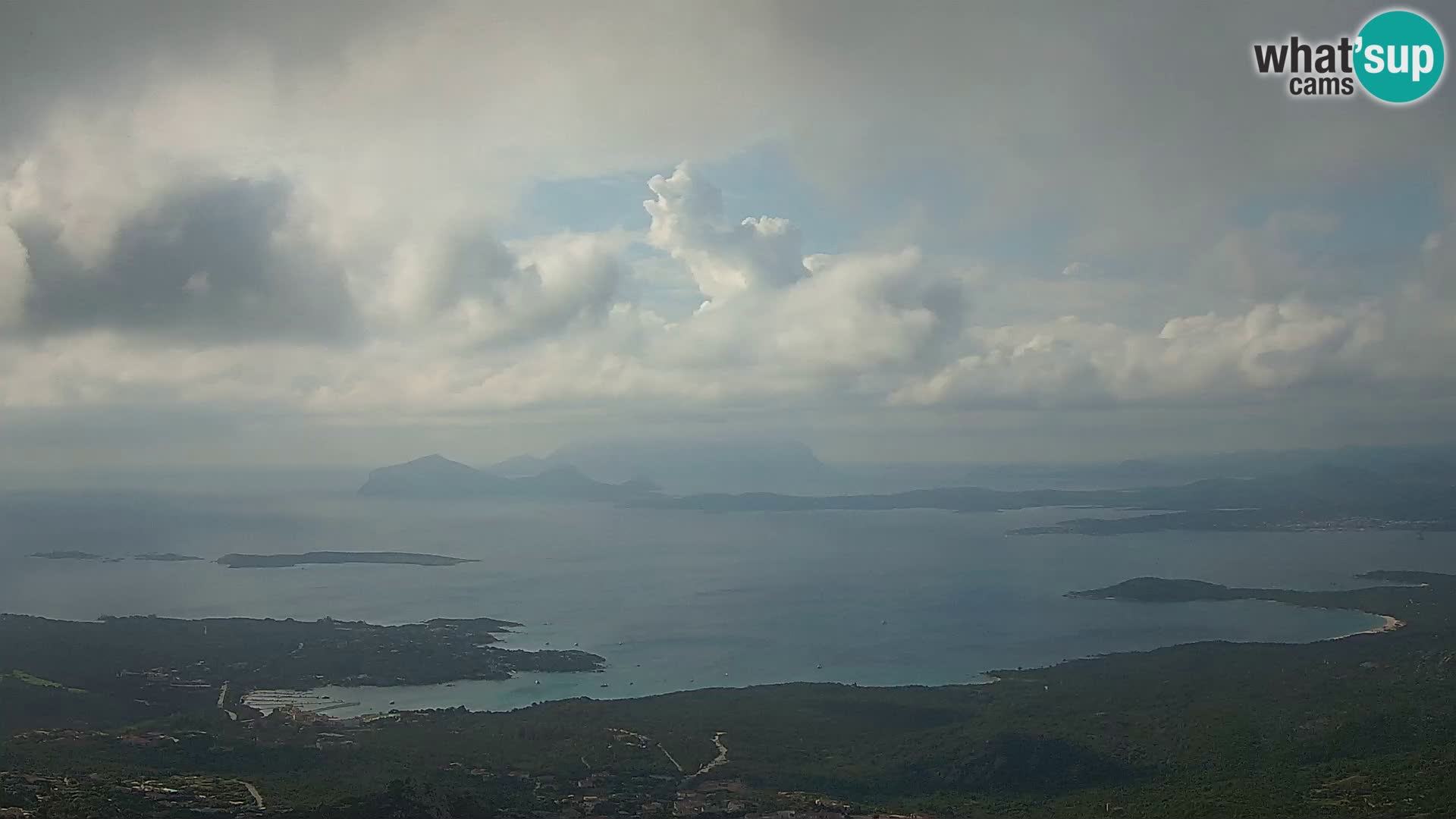 Monte Moro spletna kamera Costa Smeralda panoramski pogled na Sardinijo
