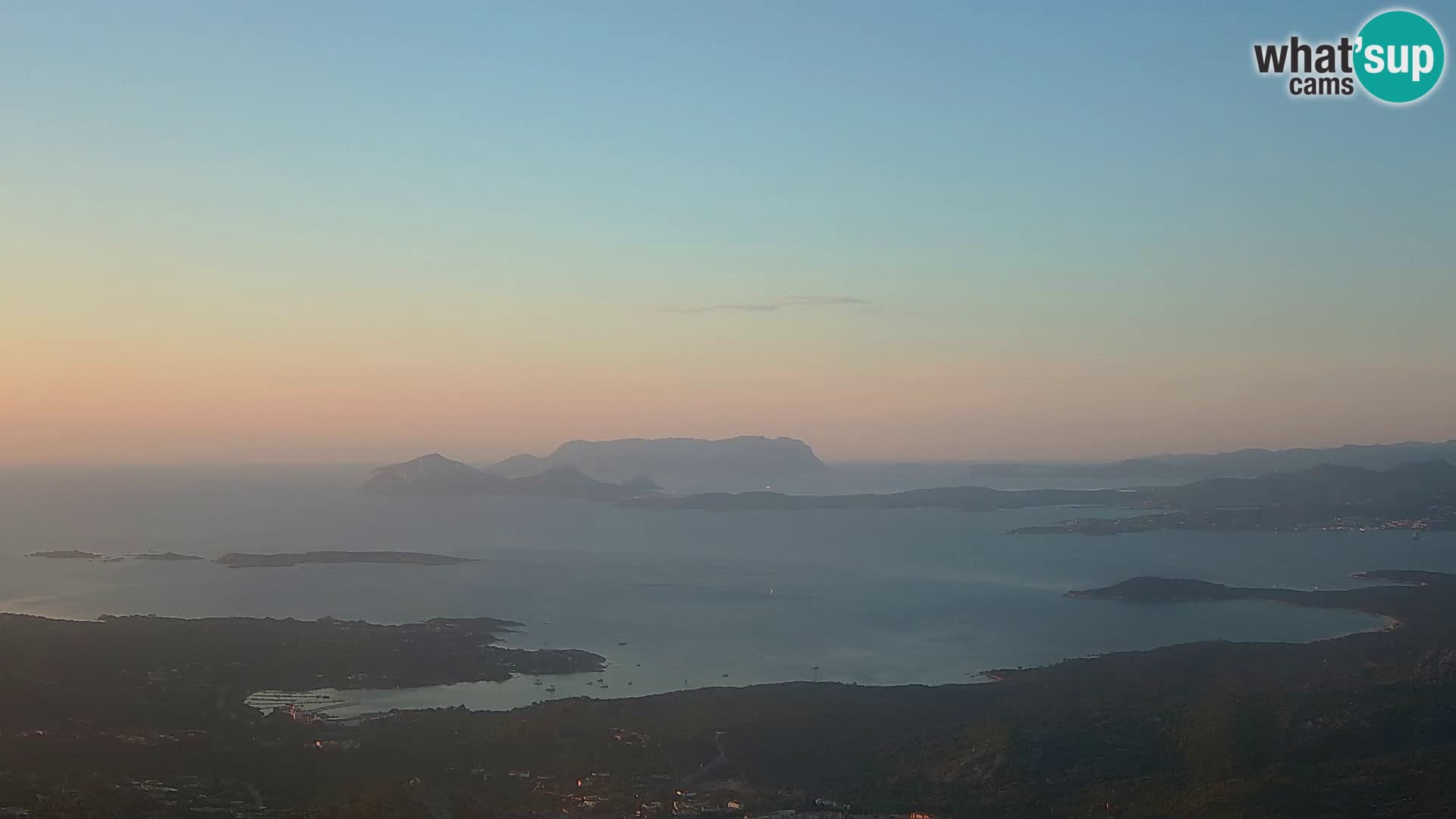 Monte Moro web kamera Costa Smeralda panoramski pogled na Sardiniju