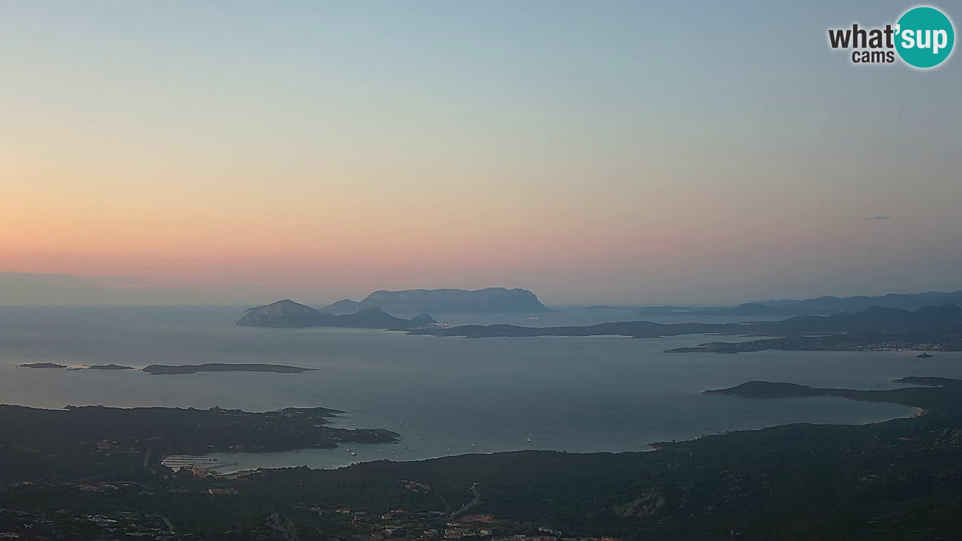 Monte Moro webcam Costa Smeralda vista panoramica Sardegna