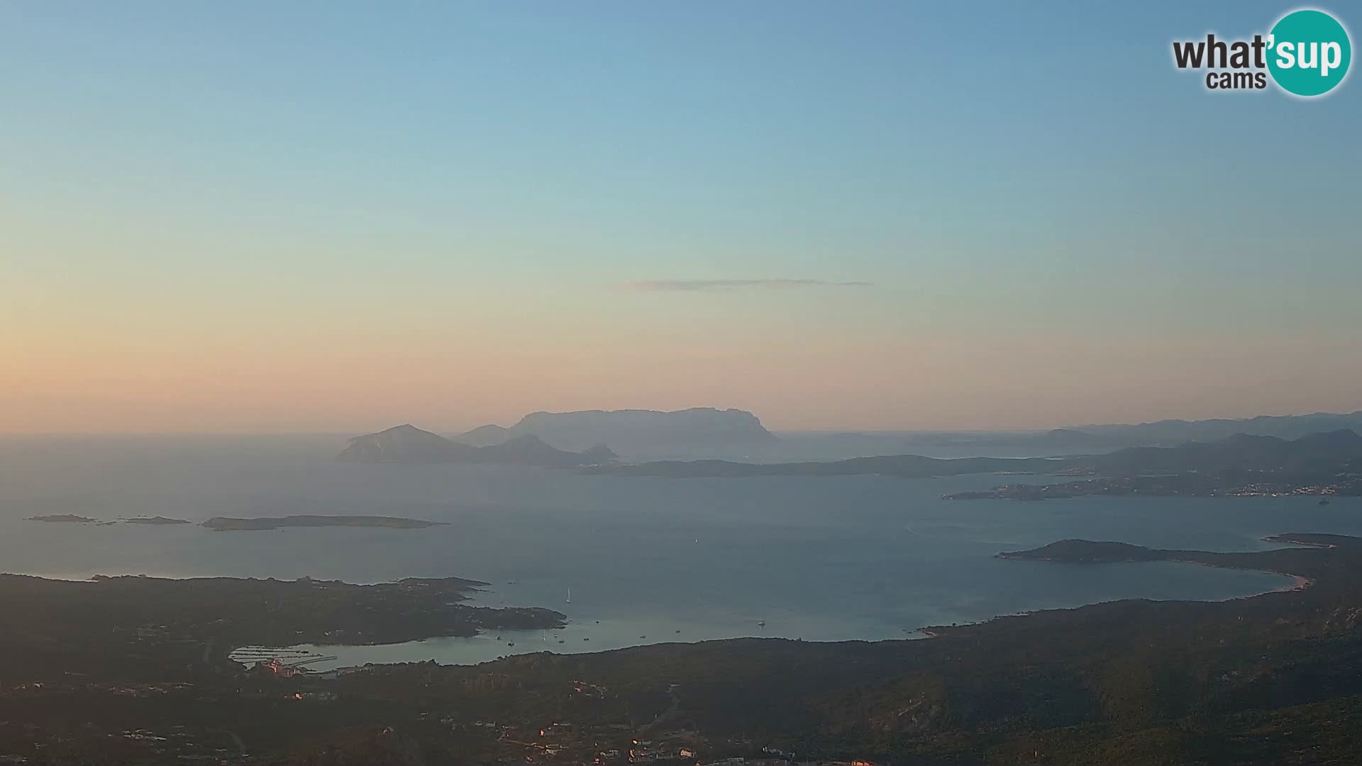 Monte Moro web kamera Costa Smeralda panoramski pogled na Sardiniju