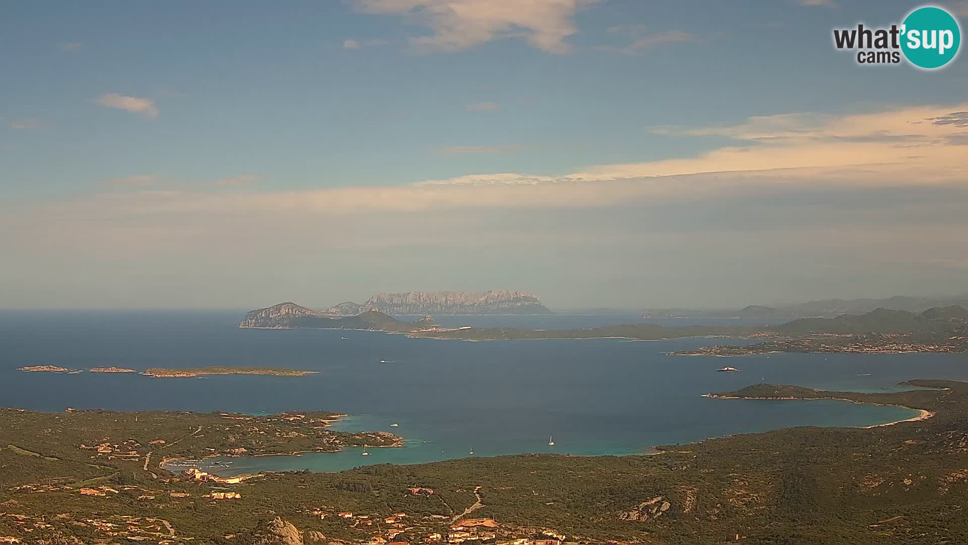 Monte Moro webcam Costa Smeralda panoramic view Sardinia