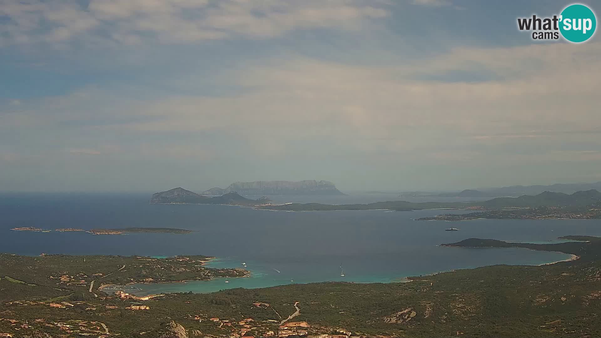 Monte Moro web kamera Costa Smeralda panoramski pogled na Sardiniju