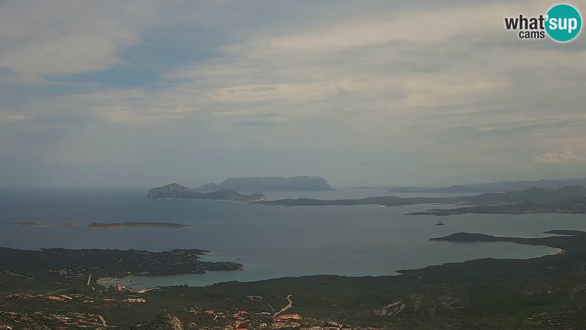 Monte Moro web kamera Costa Smeralda panoramski pogled na Sardiniju