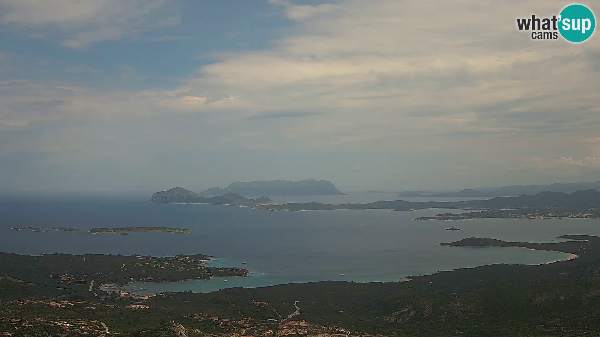 Monte Moro web kamera Costa Smeralda panoramski pogled na Sardiniju