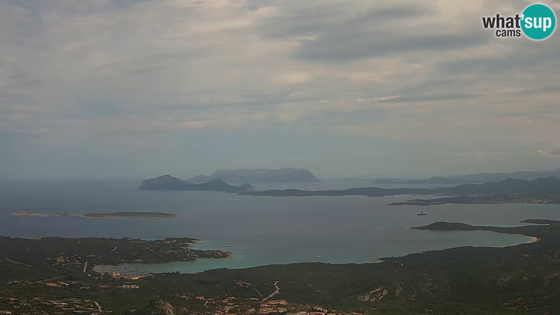 Monte Moro webcam Costa Smeralda panoramic view Sardinia