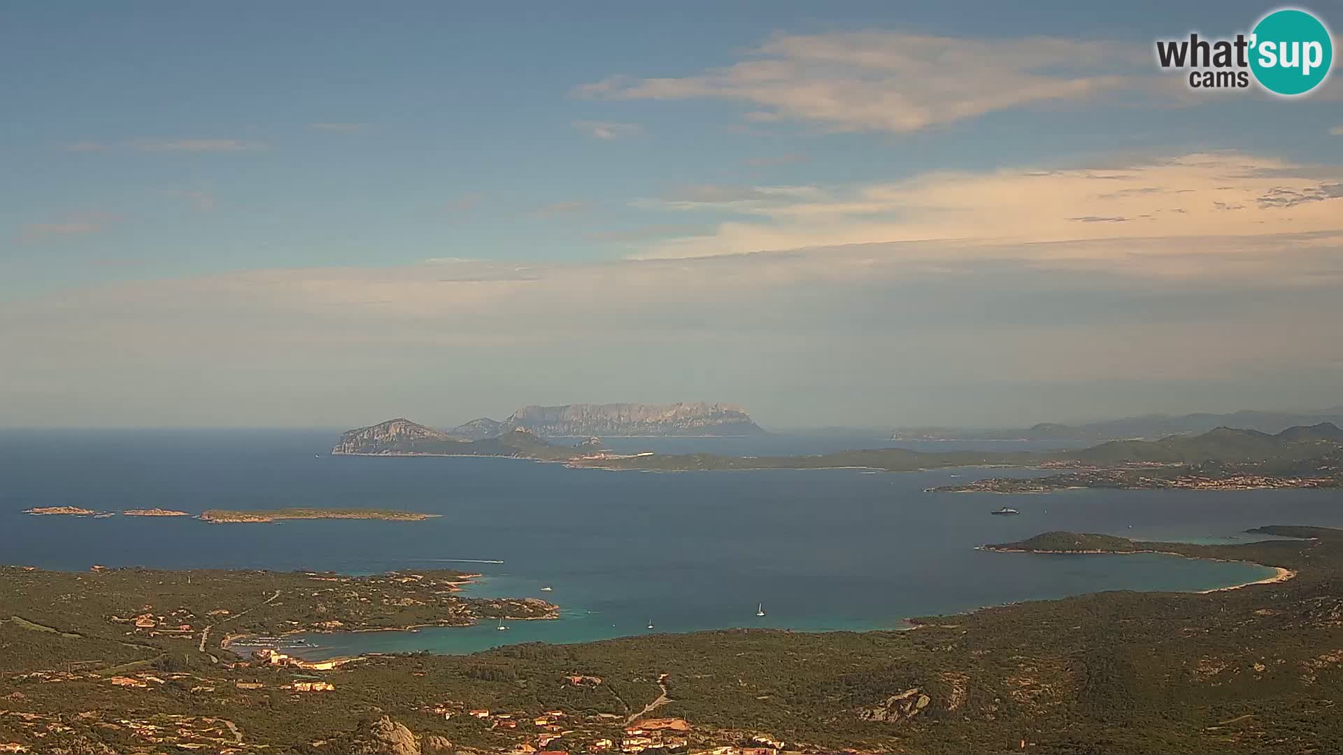Monte Moro webcam Costa Smeralda vista panoramica Sardegna