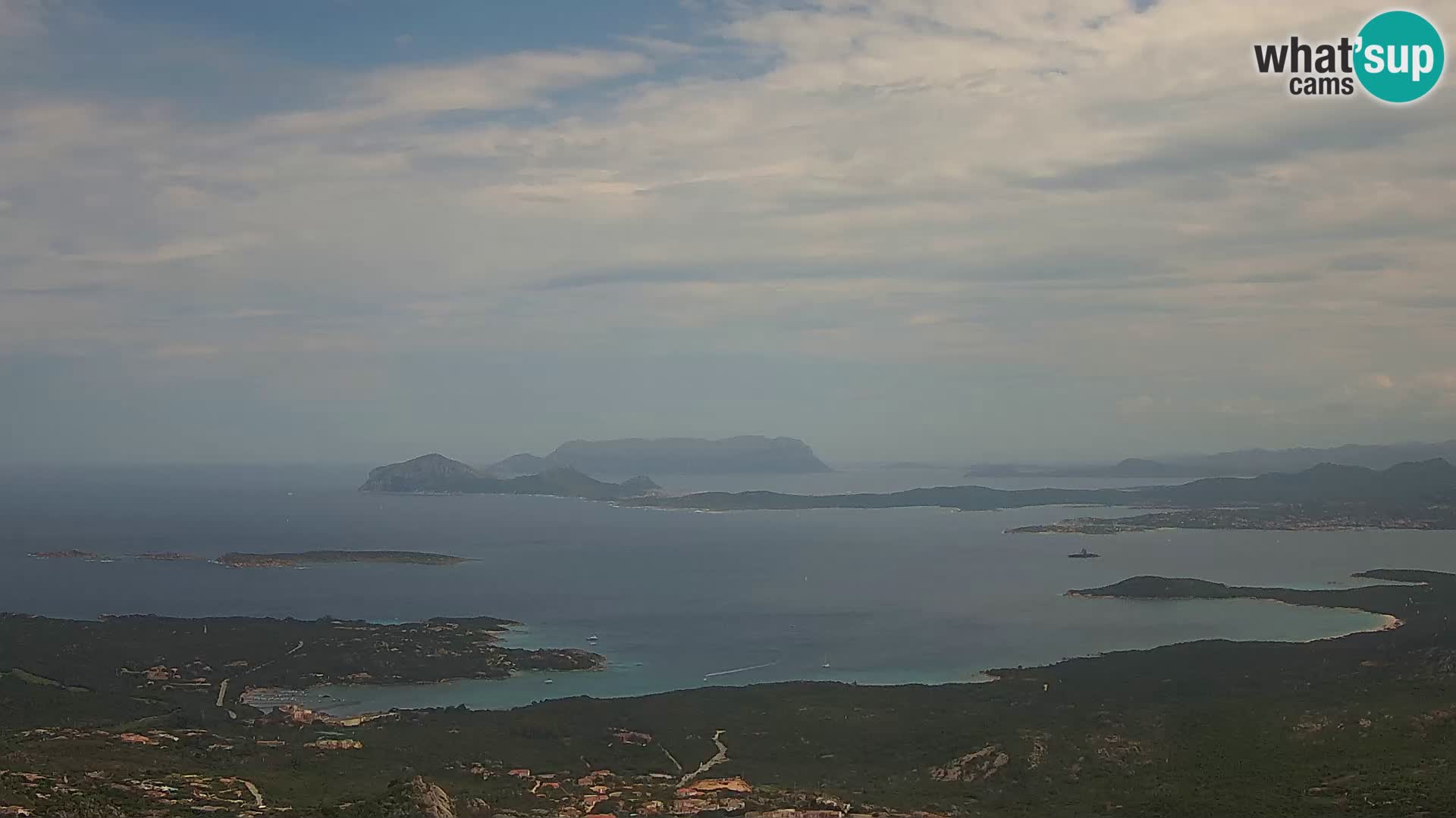 Monte Moro web kamera Costa Smeralda panoramski pogled na Sardiniju