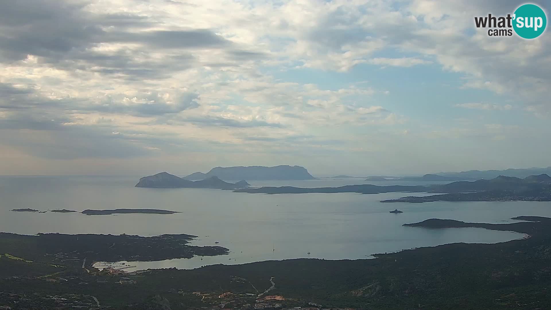 Monte Moro web kamera Costa Smeralda panoramski pogled na Sardiniju