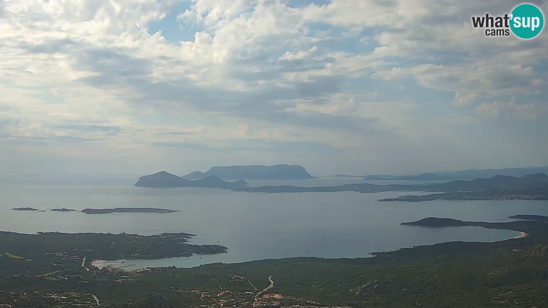 Monte Moro camera en vivo Costa Smeralda vista panorámica Cerdeña