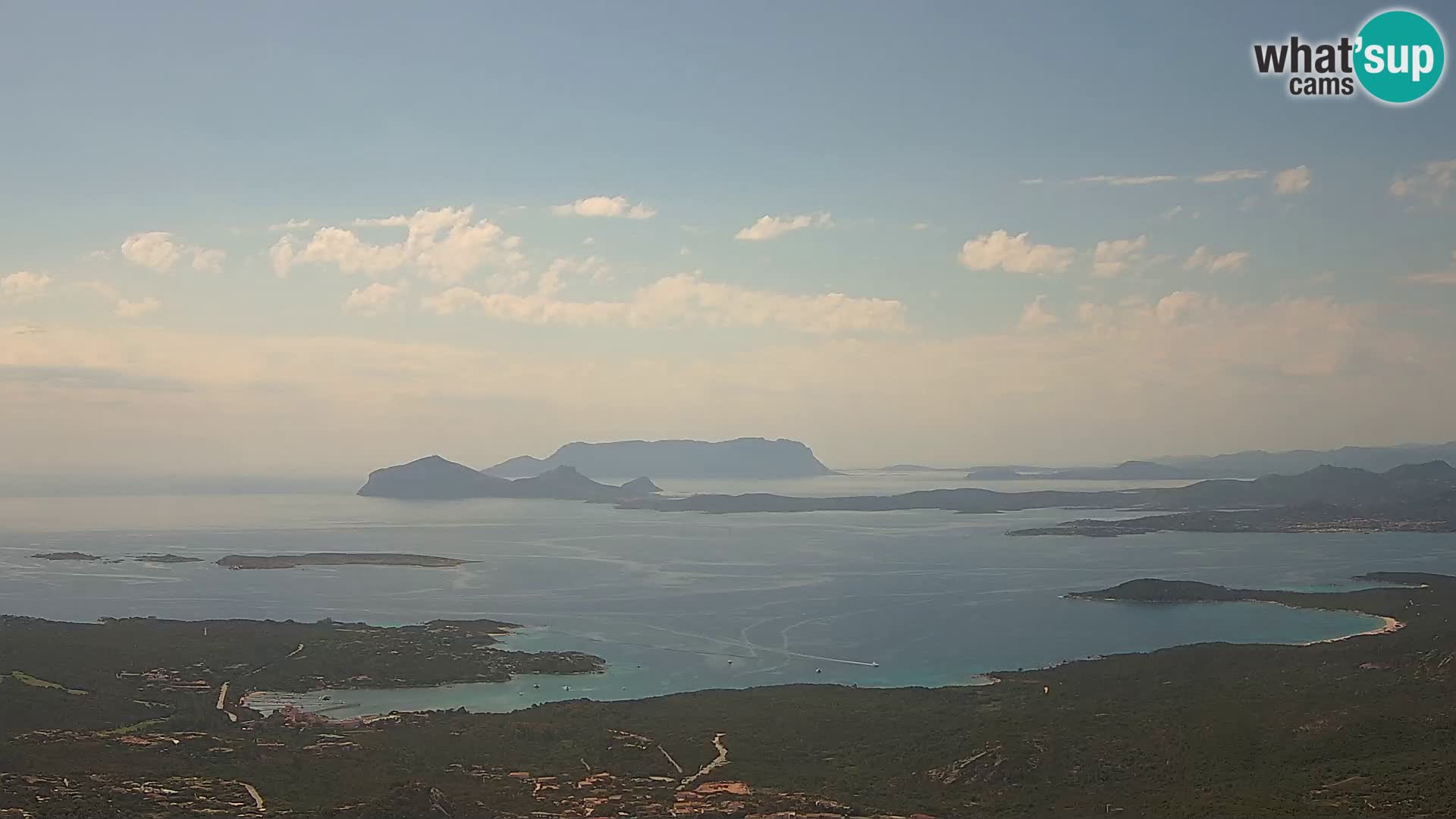 Monte Moro web kamera Costa Smeralda panoramski pogled na Sardiniju