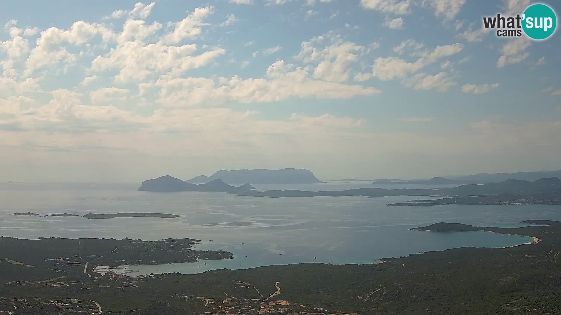 Monte Moro livecam Costa Smeralda vue panoramique Sardaigne