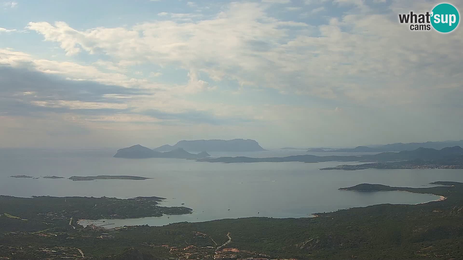 Monte Moro camera en vivo Costa Smeralda vista panorámica Cerdeña