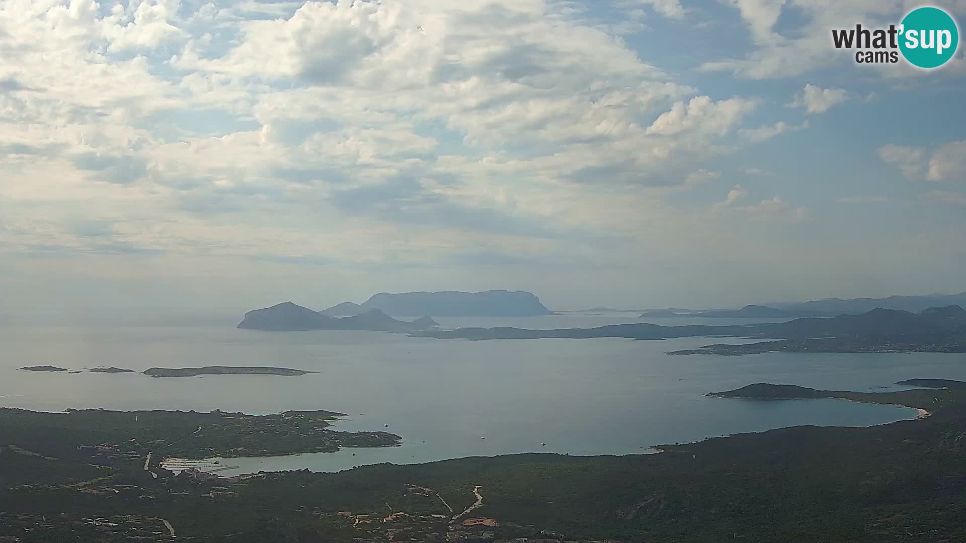 Monte Moro web kamera Costa Smeralda panoramski pogled na Sardiniju