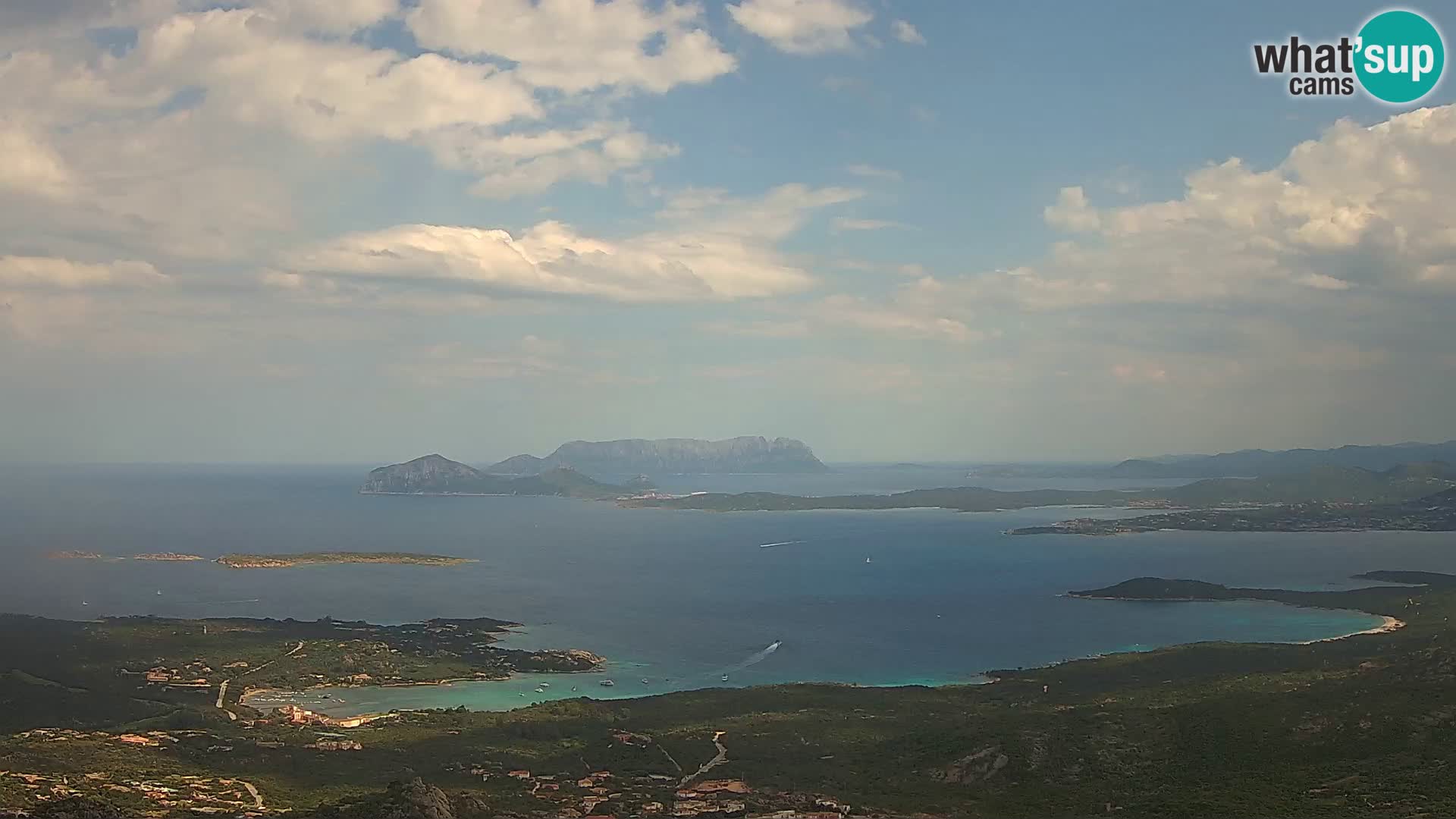 Monte Moro webcam Costa Smeralda panoramic view Sardinia