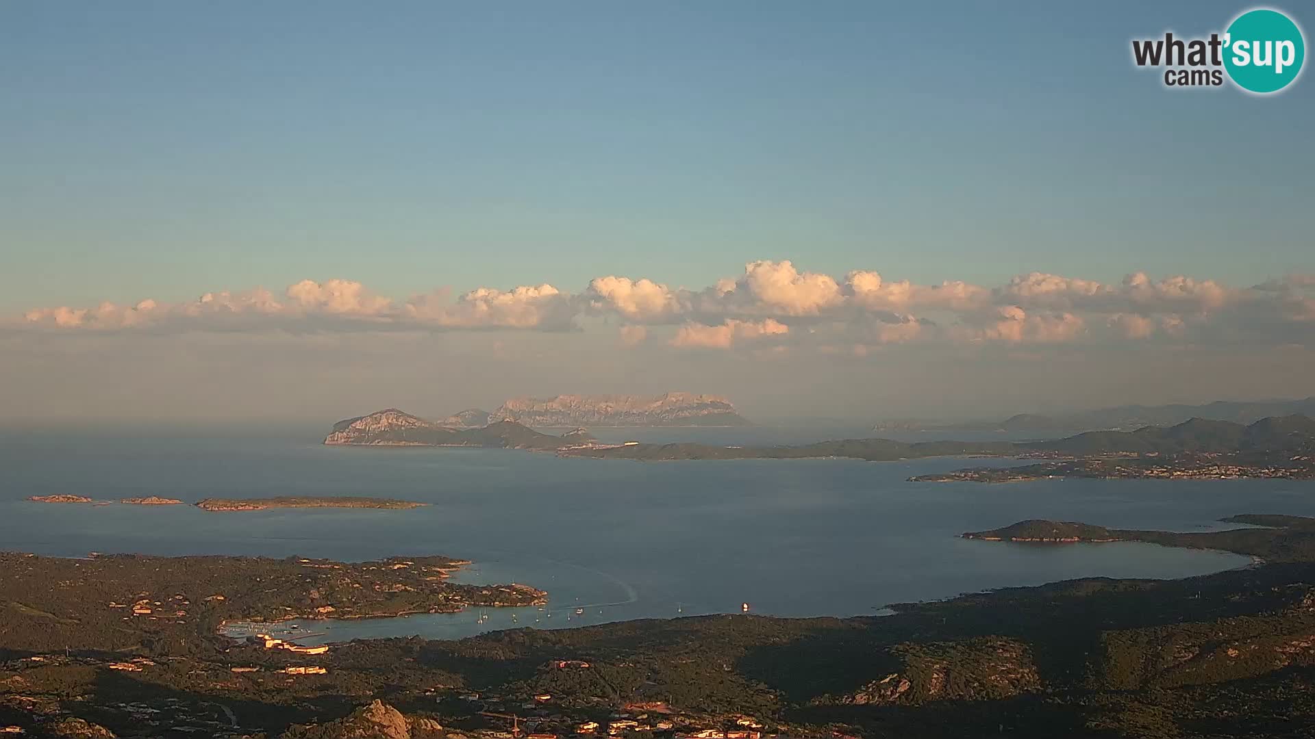 Monte Moro web kamera Costa Smeralda panoramski pogled na Sardiniju