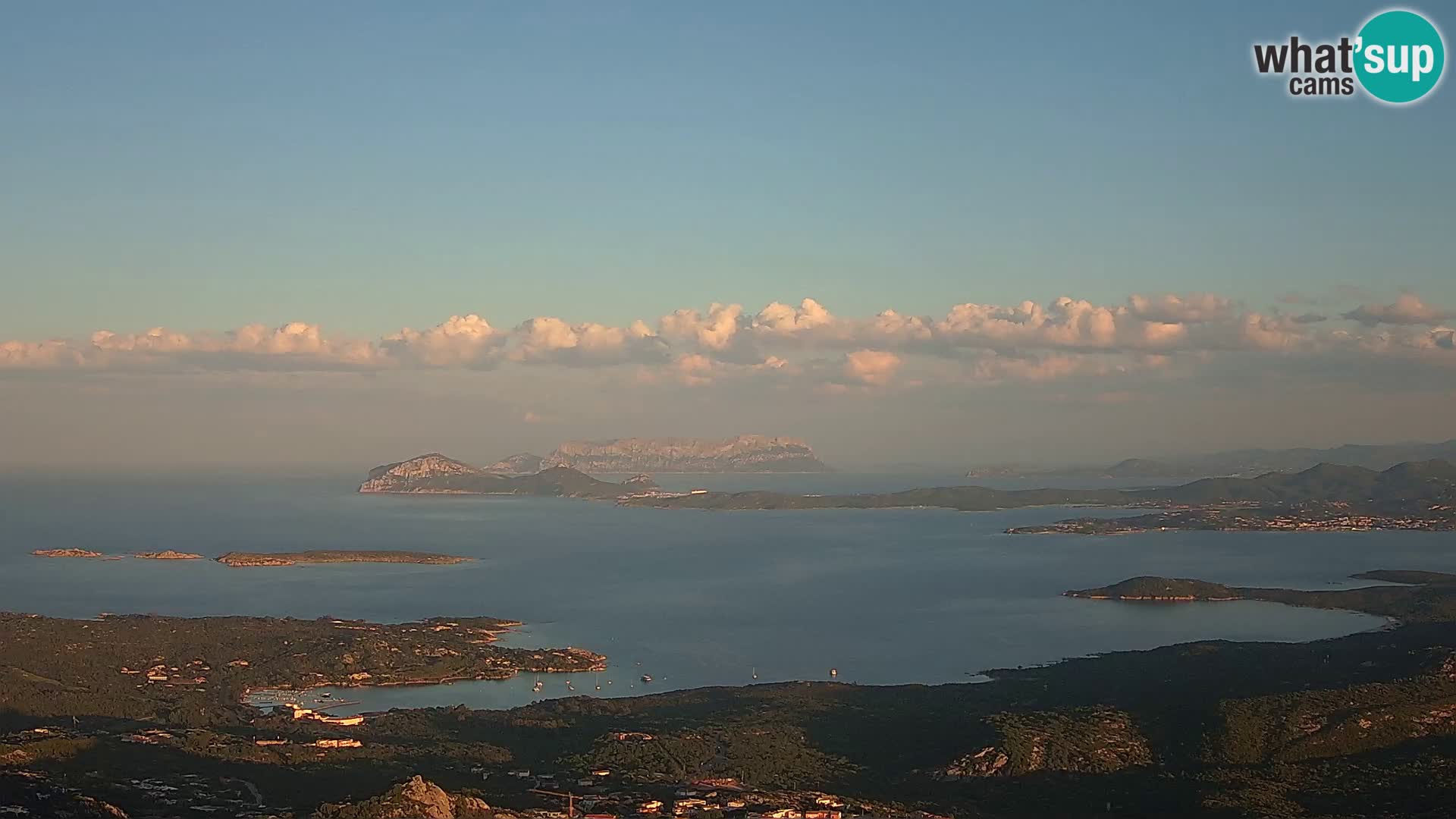 Monte Moro web kamera Costa Smeralda panoramski pogled na Sardiniju