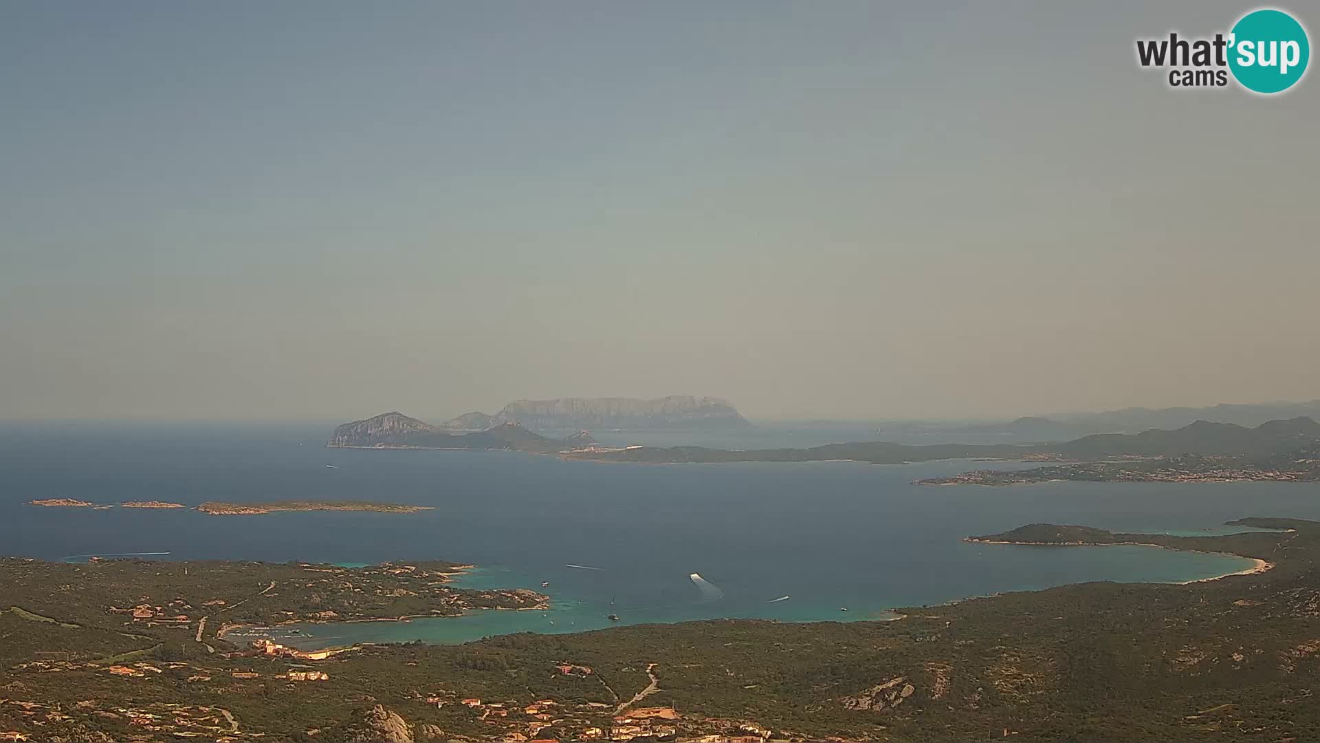 Monte Moro webcam Costa Smeralda panoramic view Sardinia