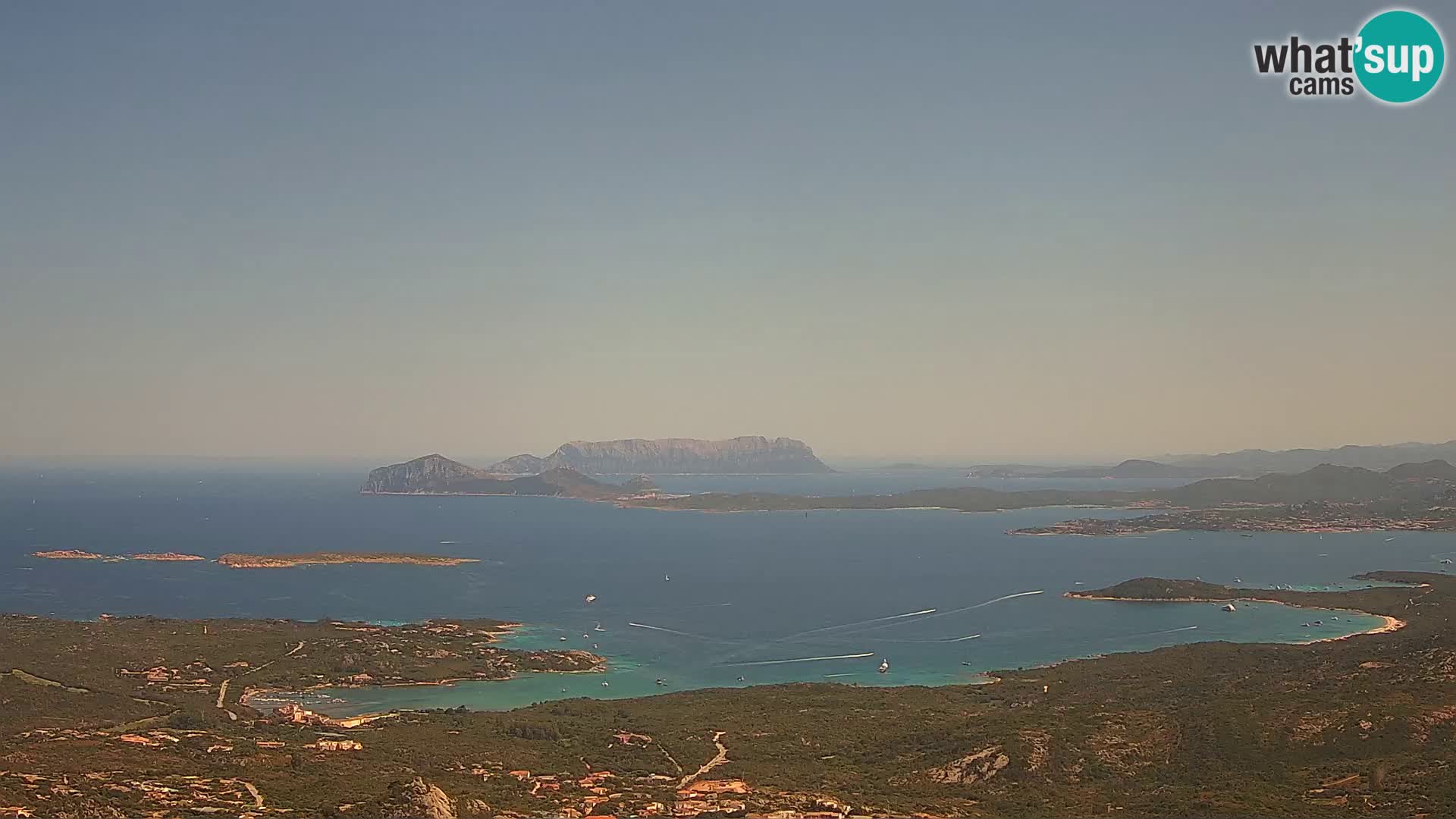 Monte Moro webcam Costa Smeralda panoramic view Sardinia