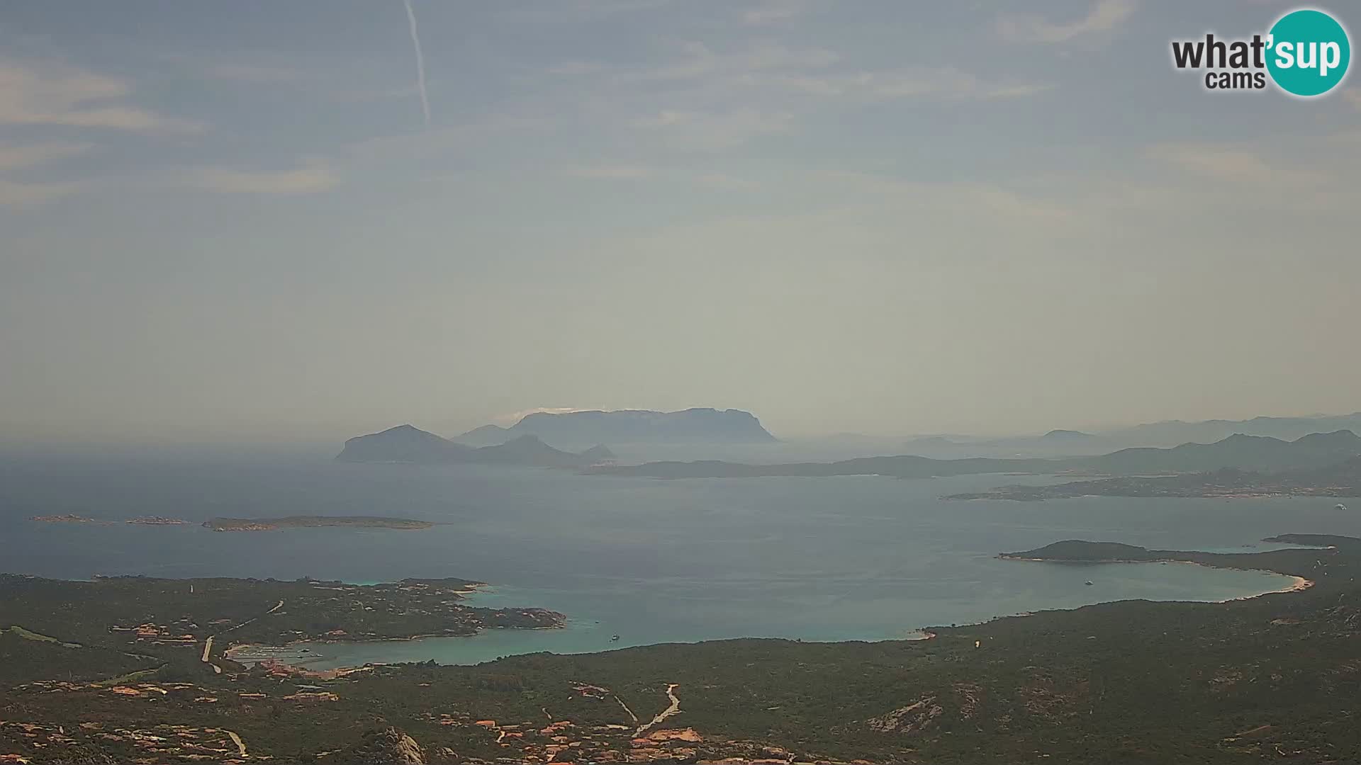Monte Moro camera en vivo Costa Smeralda vista panorámica Cerdeña