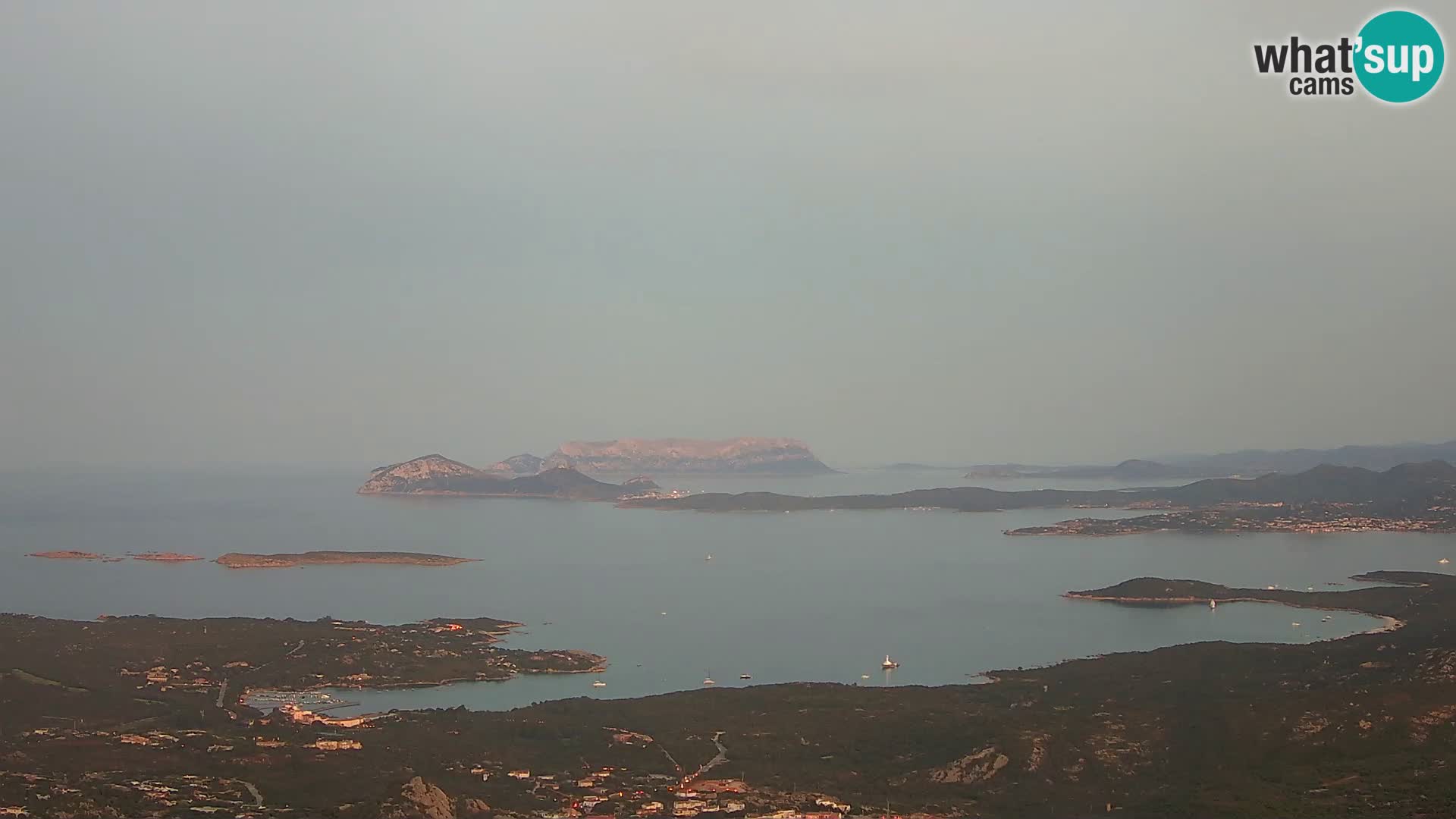 Monte Moro webcam Costa Smeralda panoramic view Sardinia