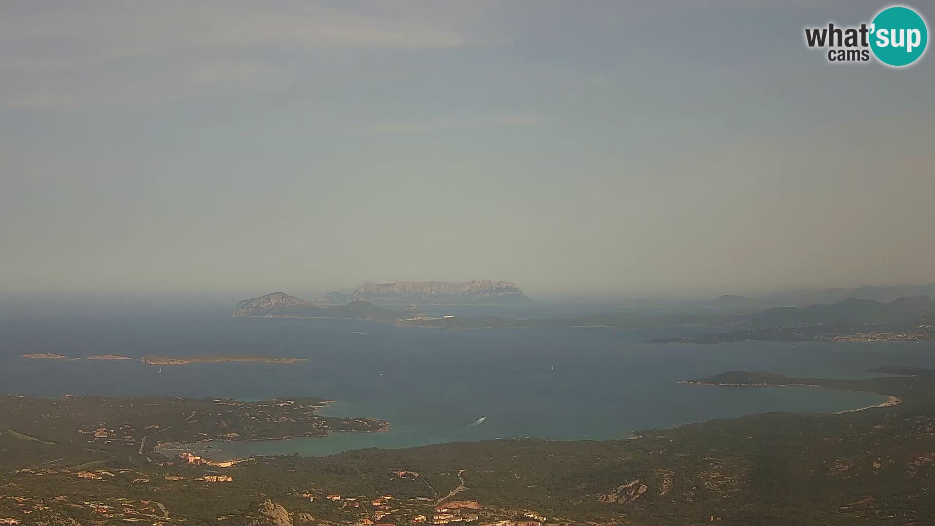 Monte Moro camera en vivo Costa Smeralda vista panorámica Cerdeña