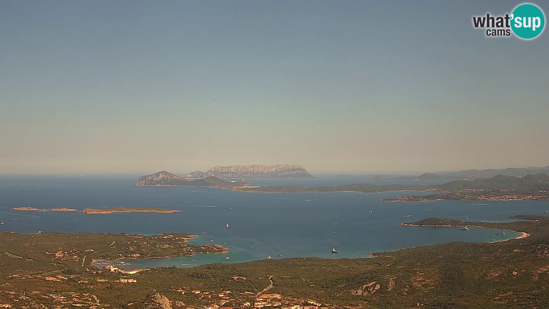 Monte Moro web kamera Costa Smeralda panoramski pogled na Sardiniju