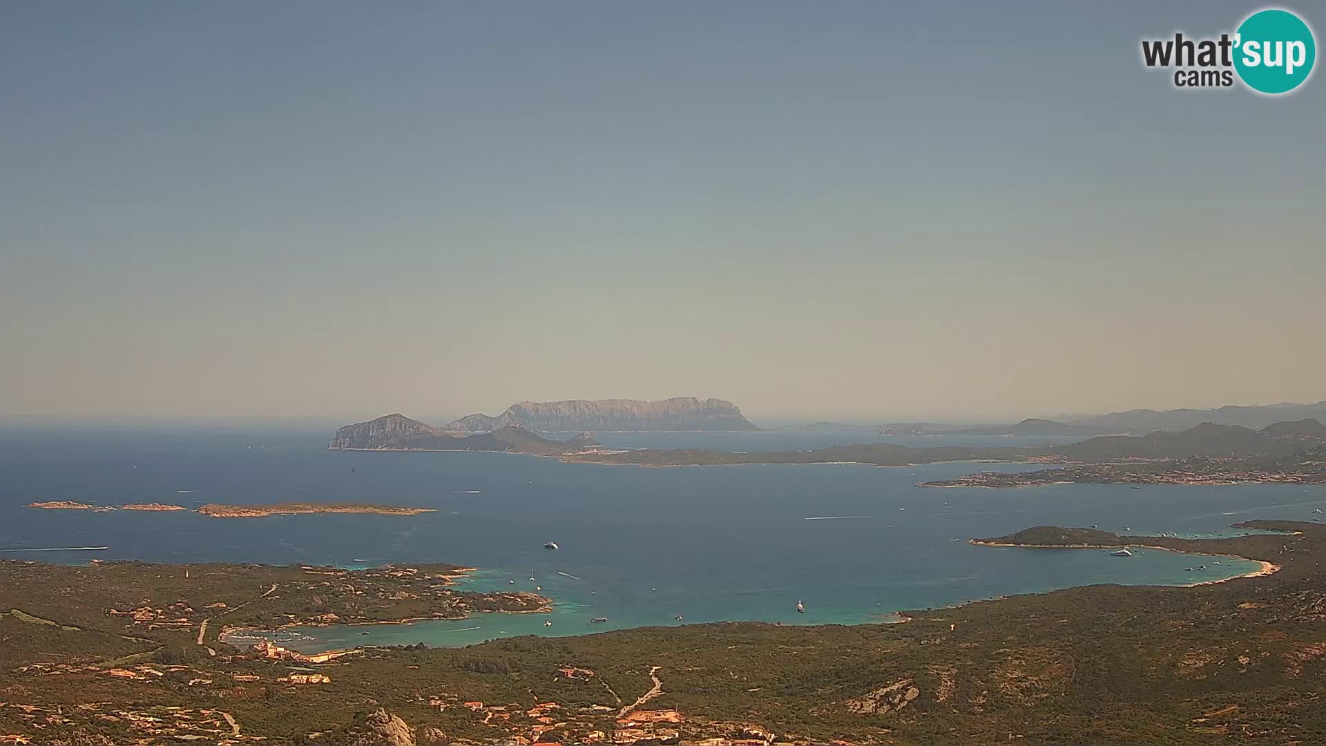 Monte Moro webcam Costa Smeralda panoramic view Sardinia