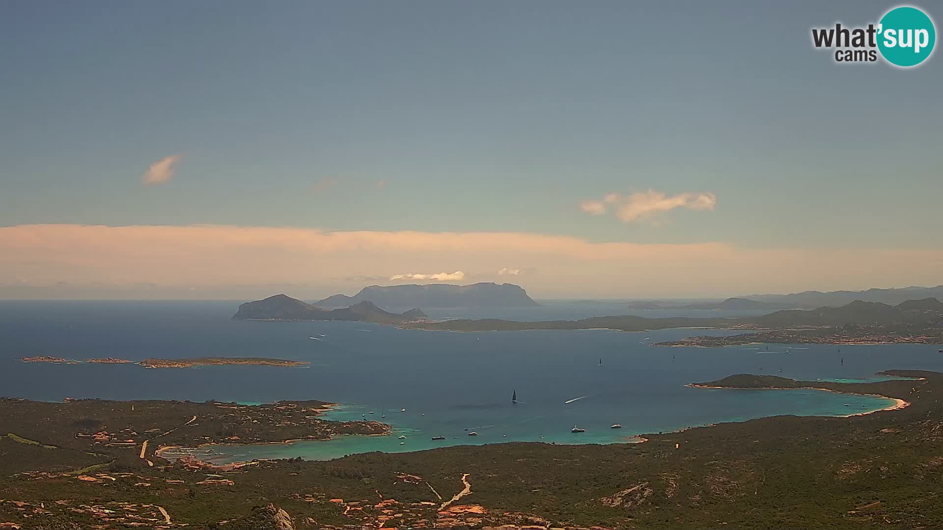 Monte Moro webcam Costa Smeralda panoramic view Sardinia