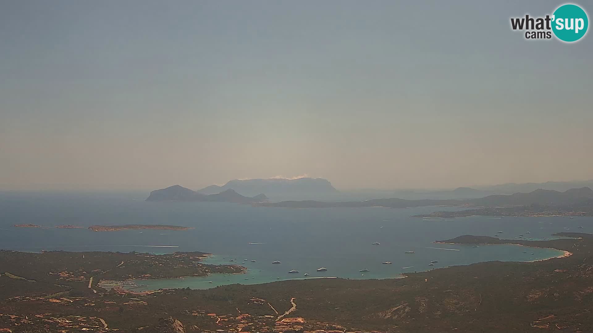 Monte Moro camera en vivo Costa Smeralda vista panorámica Cerdeña