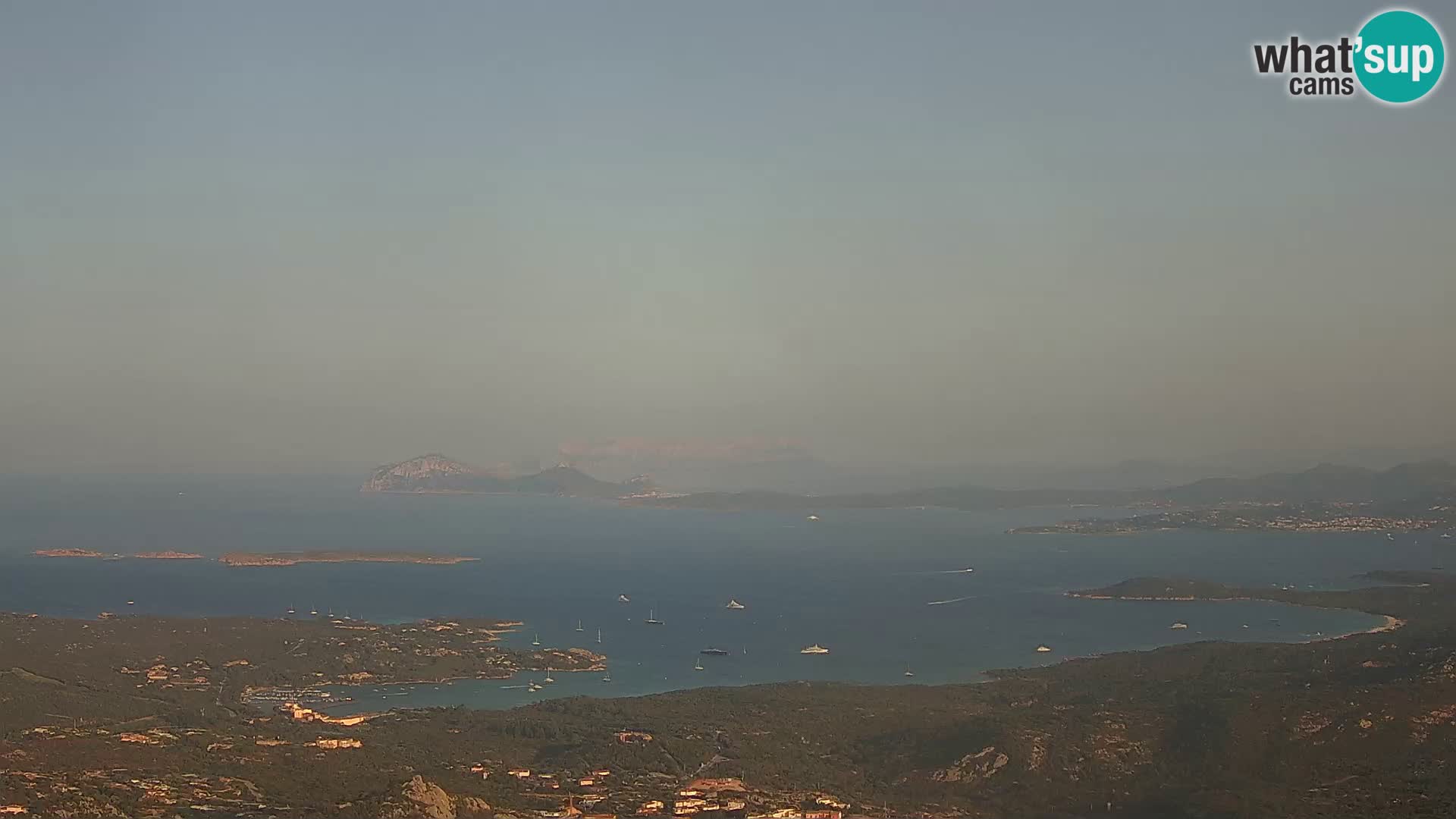 Monte Moro webcam Costa Smeralda panoramic view Sardinia