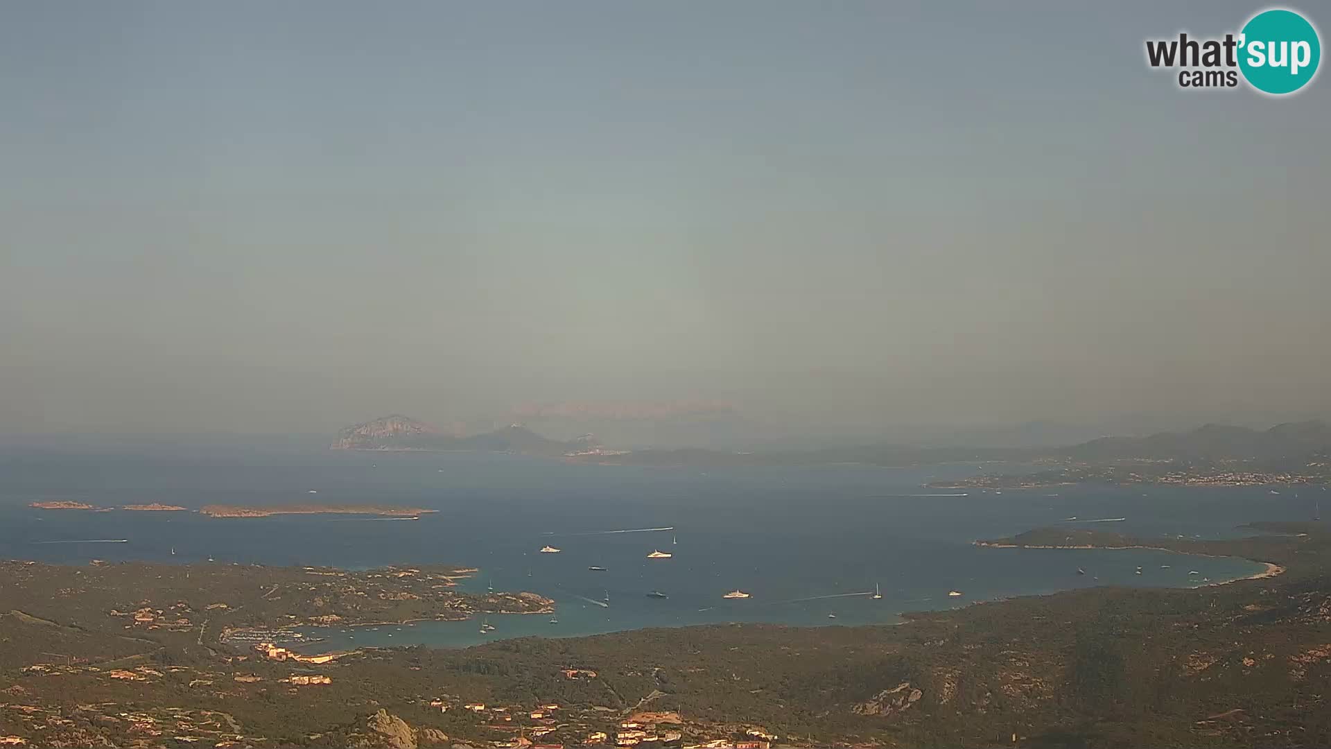 Monte Moro webcam Costa Smeralda panoramic view Sardinia