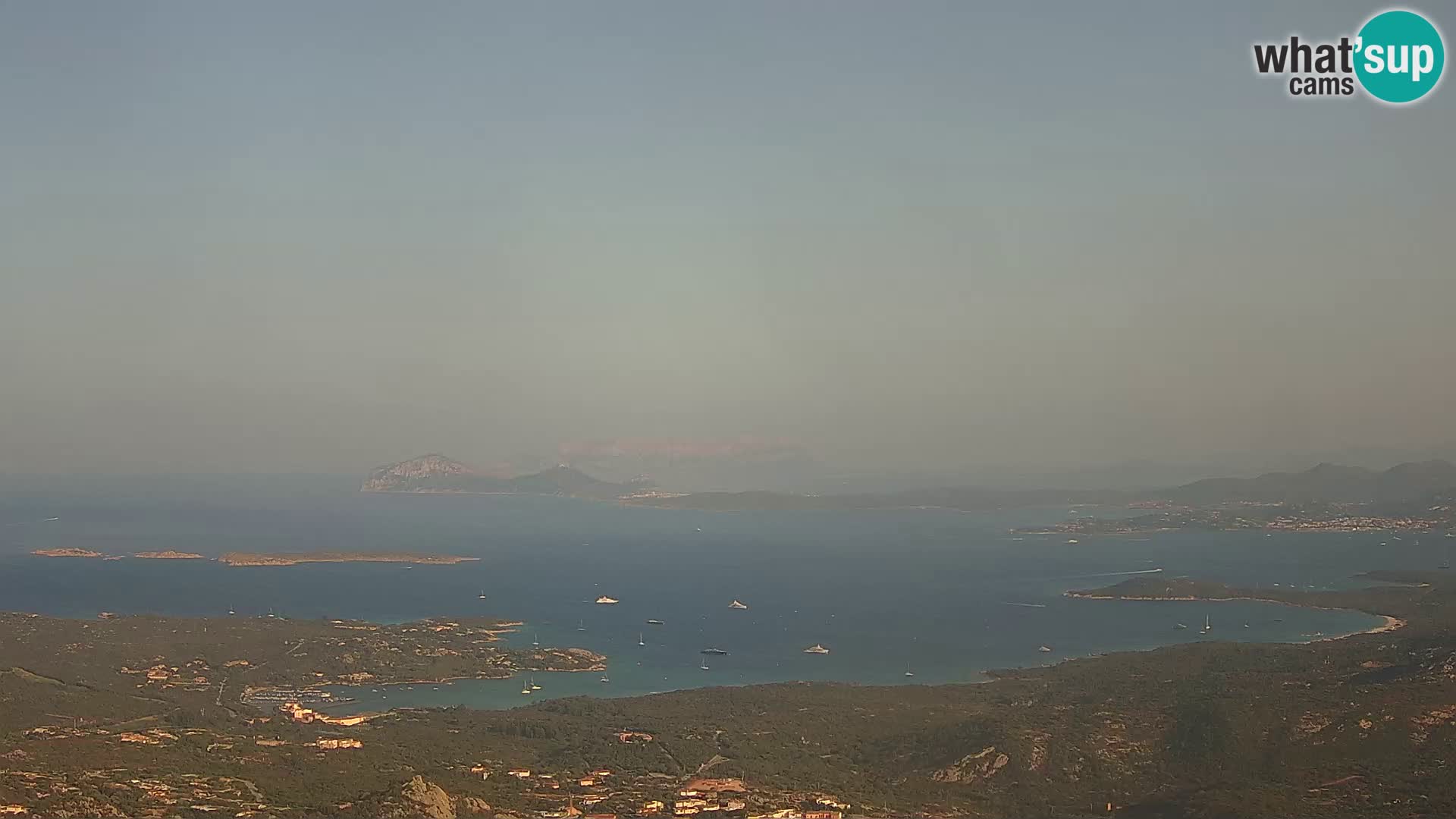 Monte Moro webcam Costa Smeralda panoramic view Sardinia