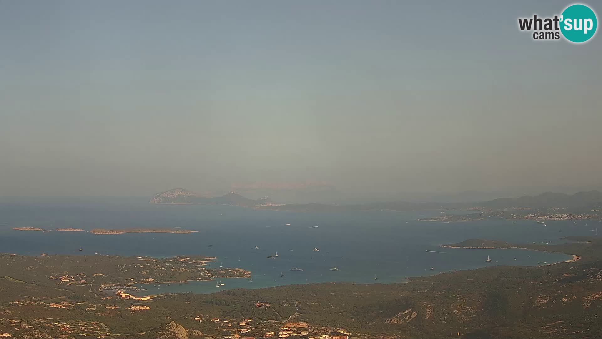 Monte Moro webcam Costa Smeralda panoramic view Sardinia