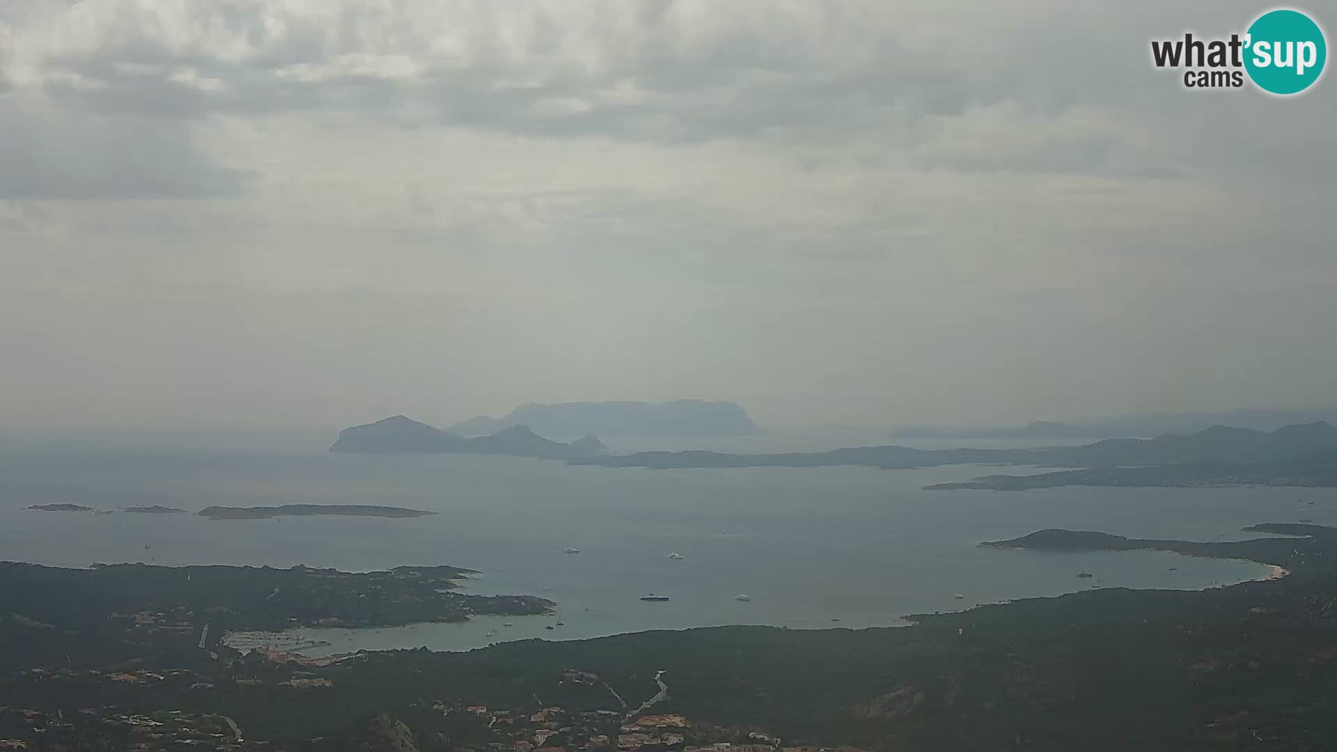 Monte Moro live cam Costa Smeralda Panoramablick Sardinien