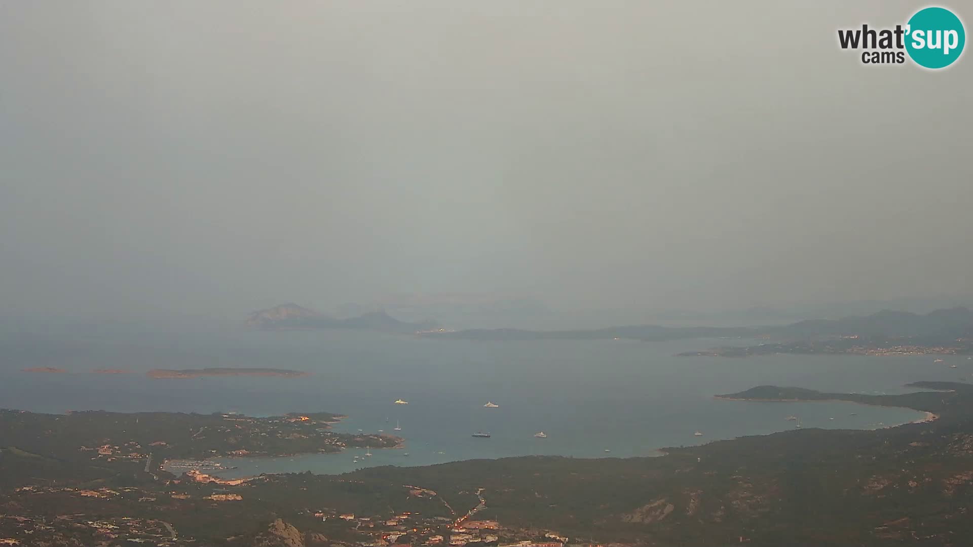 Monte Moro live cam Costa Smeralda Panoramablick Sardinien