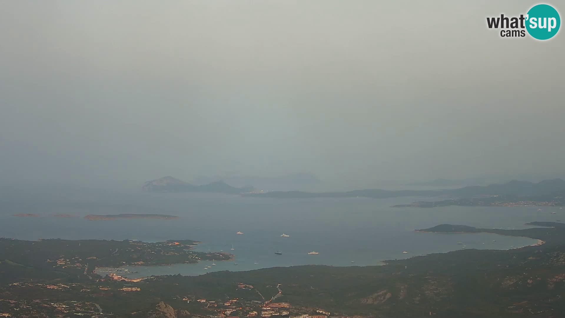 Monte Moro live cam Costa Smeralda Panoramablick Sardinien