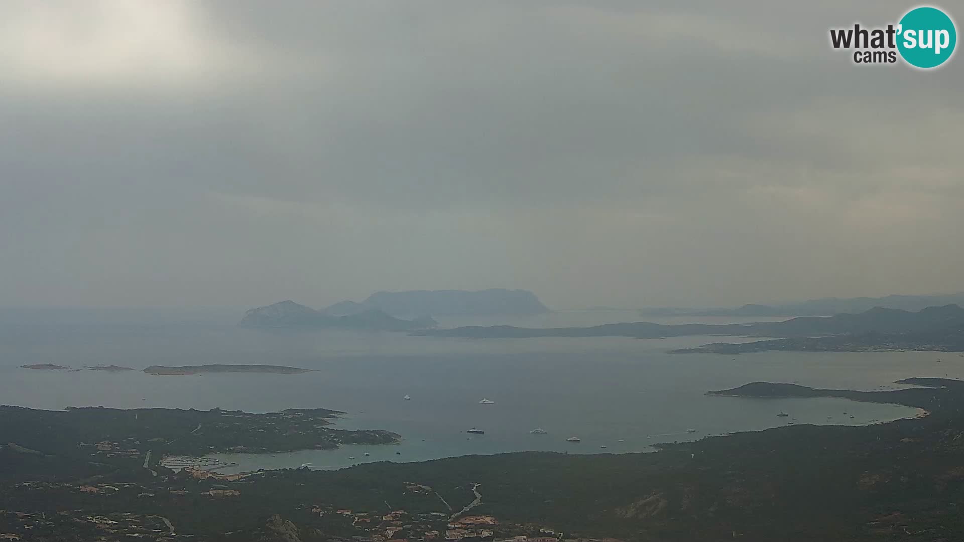 Monte Moro camera en vivo Costa Smeralda vista panorámica Cerdeña