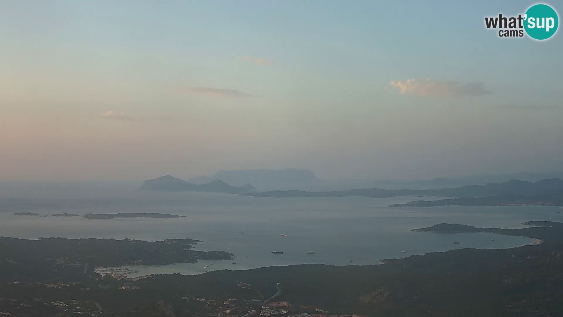 Monte Moro livecam Costa Smeralda vue panoramique Sardaigne