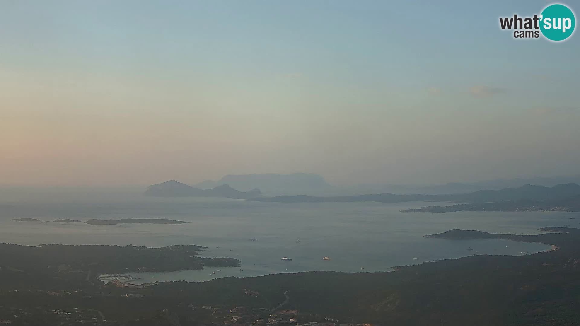 Monte Moro camera en vivo Costa Smeralda vista panorámica Cerdeña