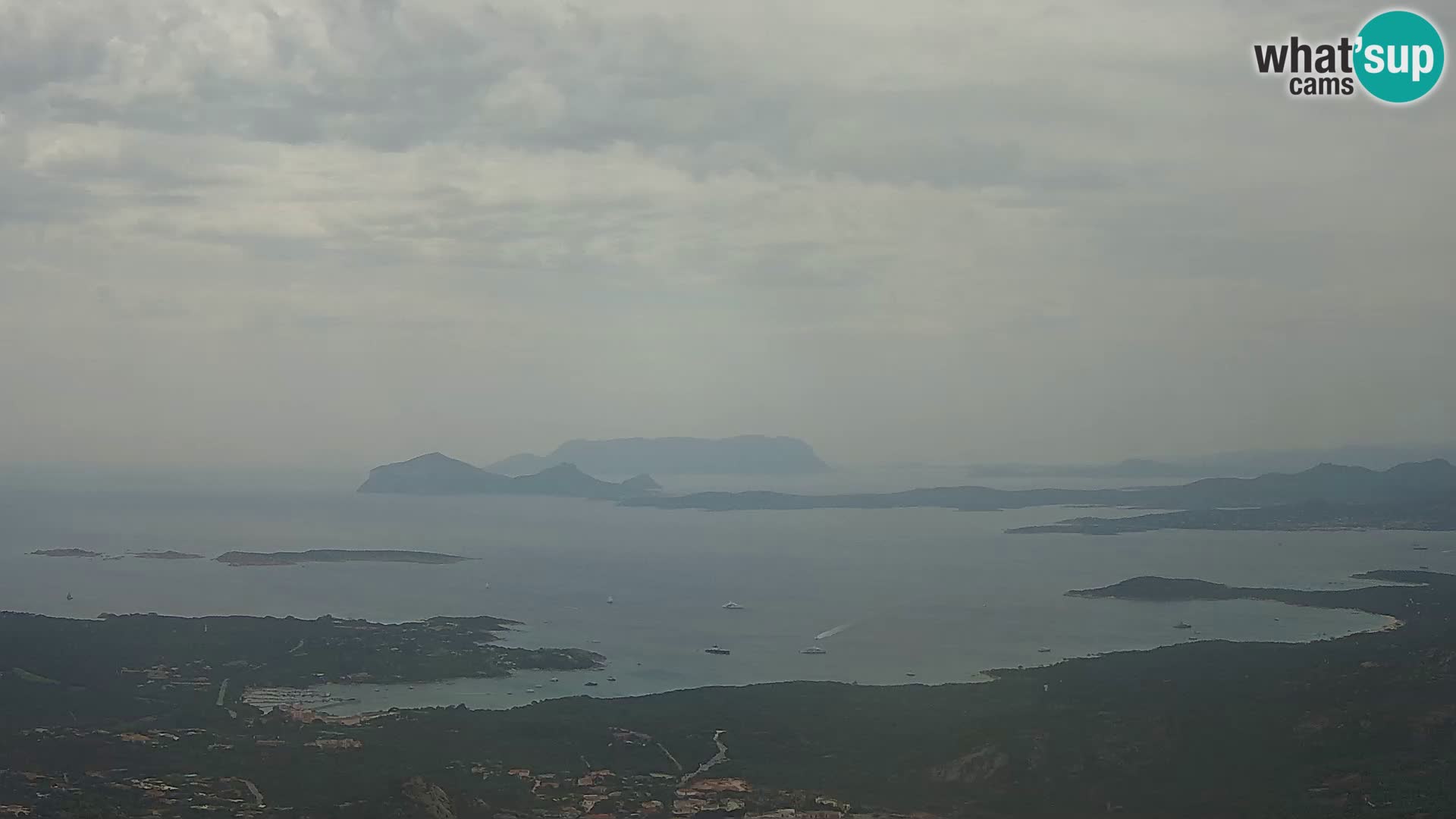 Monte Moro live cam Costa Smeralda Panoramablick Sardinien